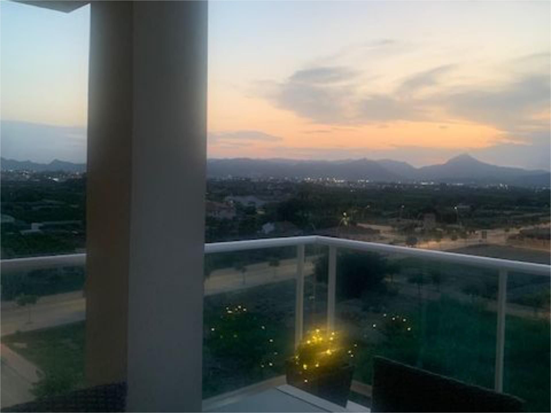 Balcony of Flat for sale in Piles  with Air Conditioner, Terrace and Swimming Pool