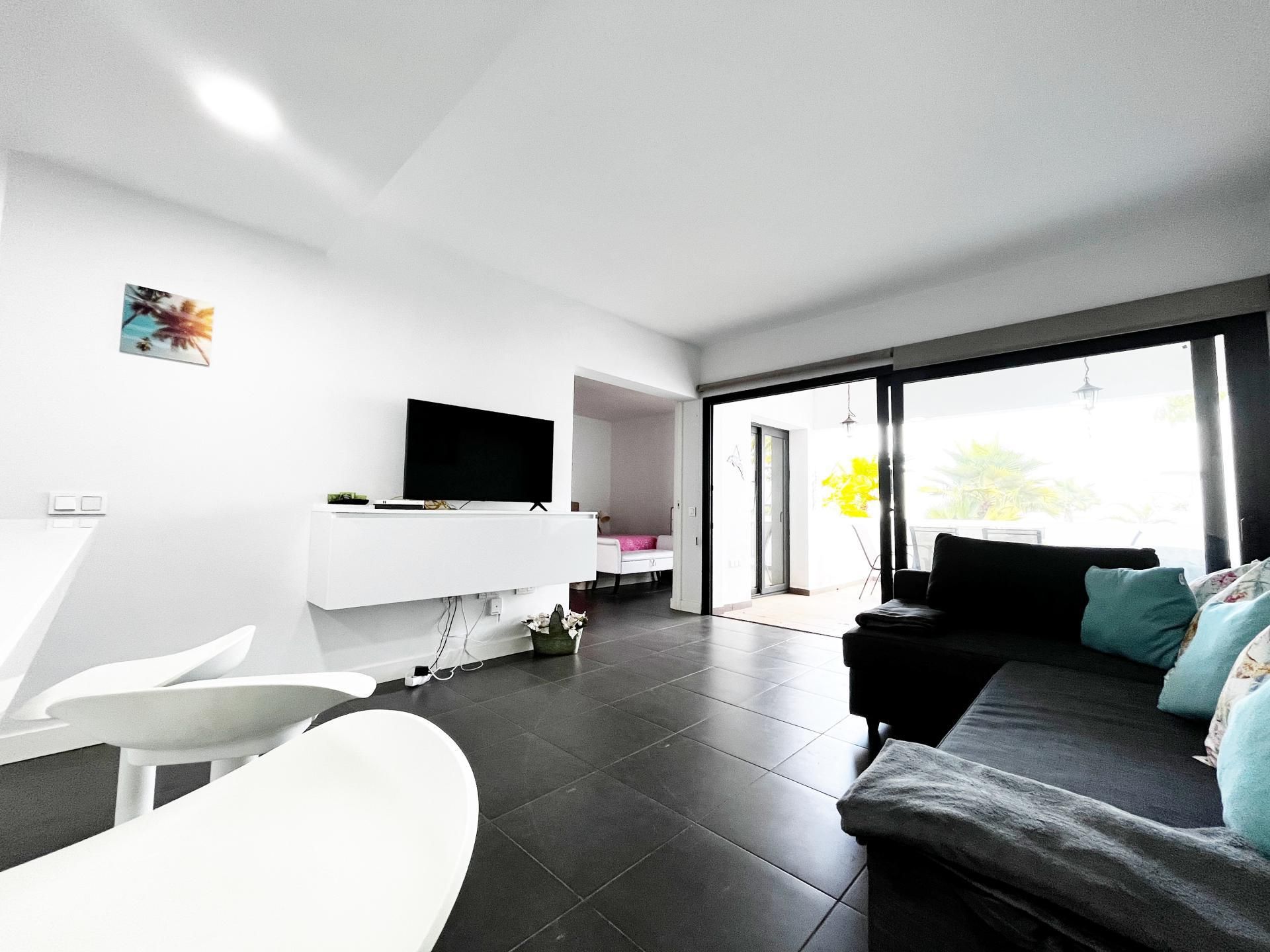 Living room of Flat for sale in La Oliva  with Terrace and Swimming Pool