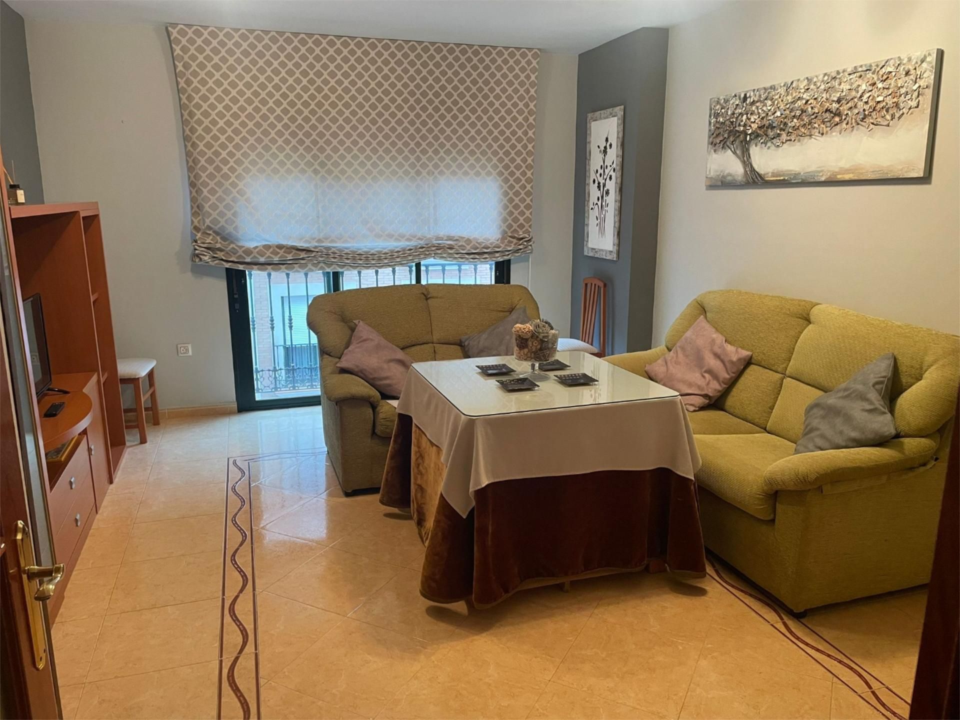 Sala d'estar de Pis de lloguer en Mérida amb Aire condicionat i Balcó