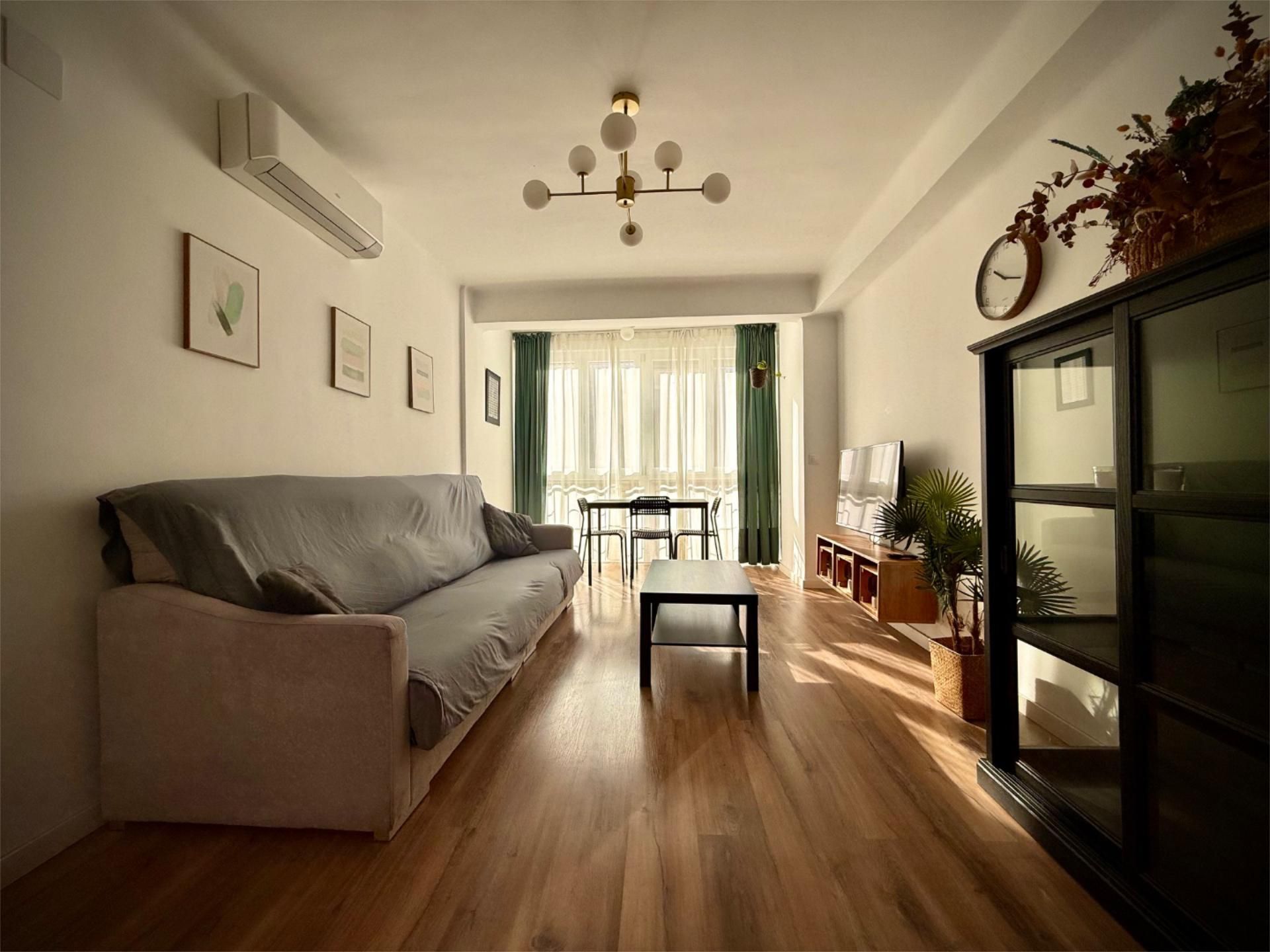 Sala d'estar de Pis de lloguer en Málaga Capital amb Aire condicionat