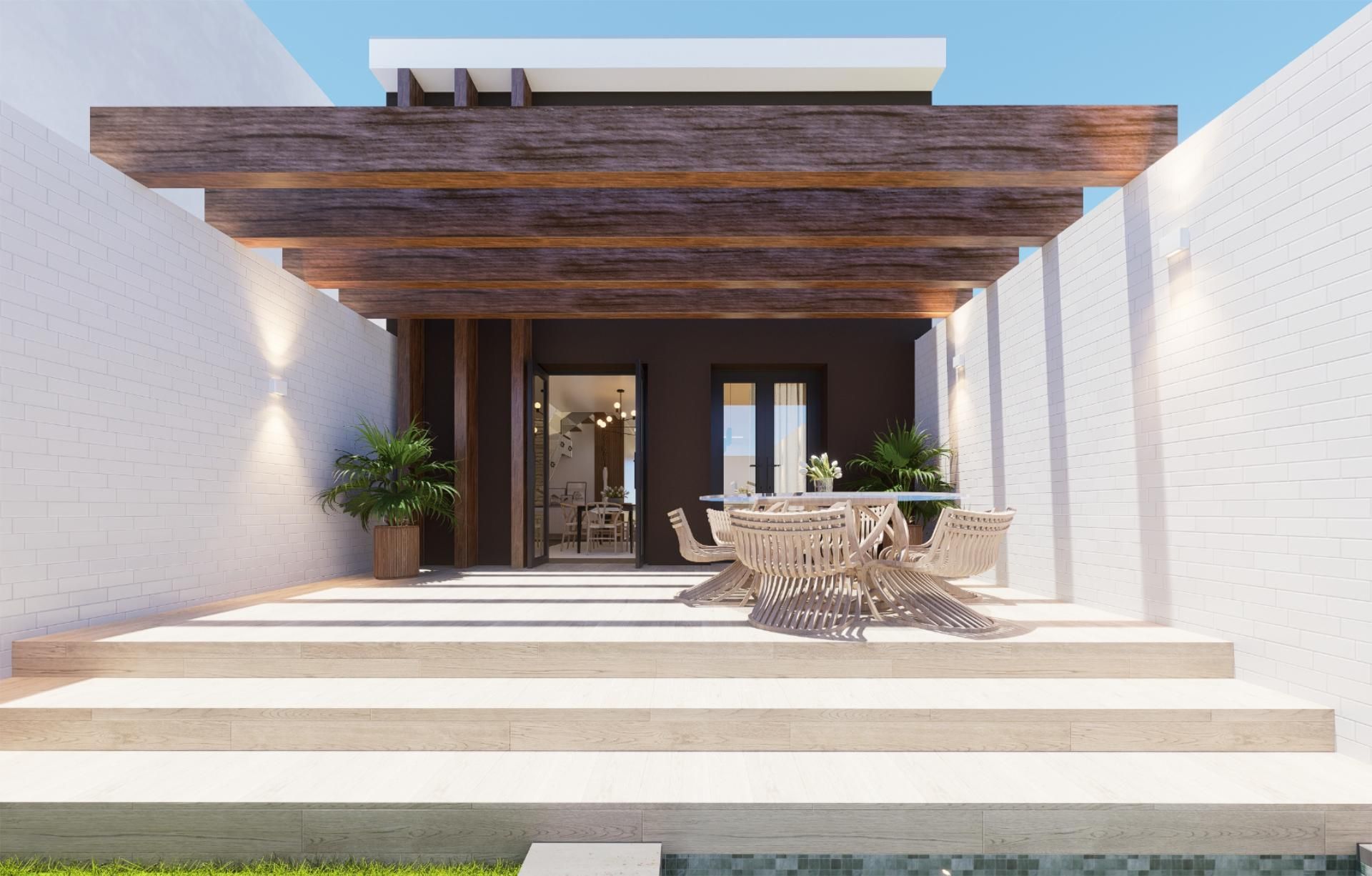 Terrace of Single-family semi-detached for sale in Lloseta