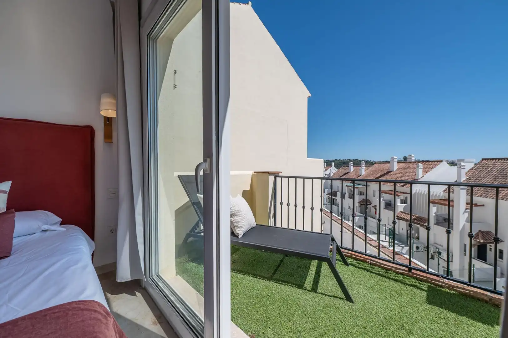 Terrassa de Pis de lloguer en Marbella amb Aire condicionat, Calefacció i Jardí privat