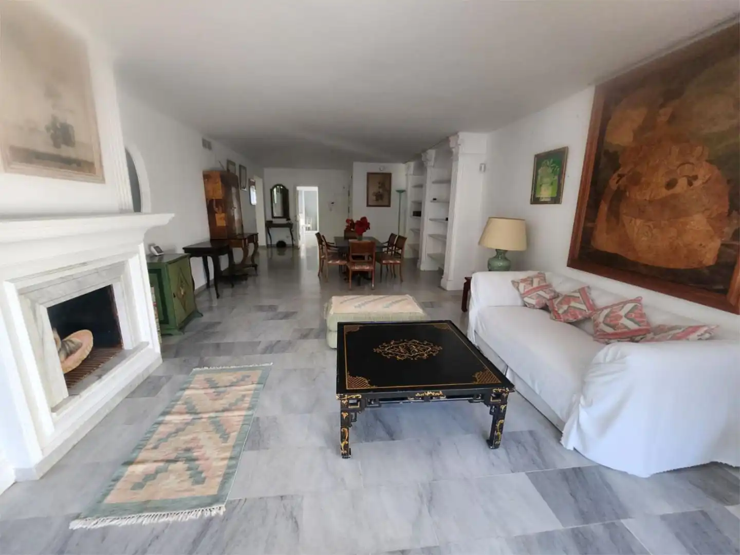 Living room of Attic for sale in Estepona  with Air Conditioner, Terrace and Swimming Pool
