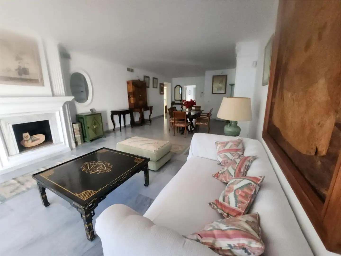 Living room of Attic for sale in Estepona  with Air Conditioner, Terrace and Swimming Pool