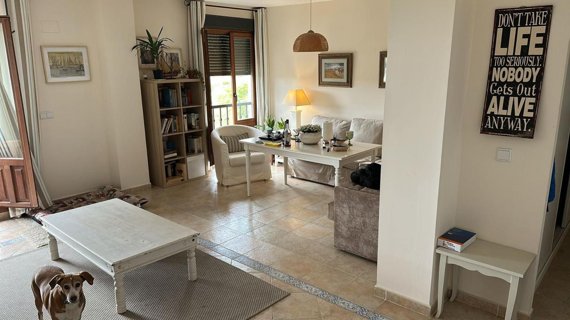 Sala d'estar de Àtic en venda en Avenida Juan Pablo II, 12,  amb Aire condicionat i Terrassa