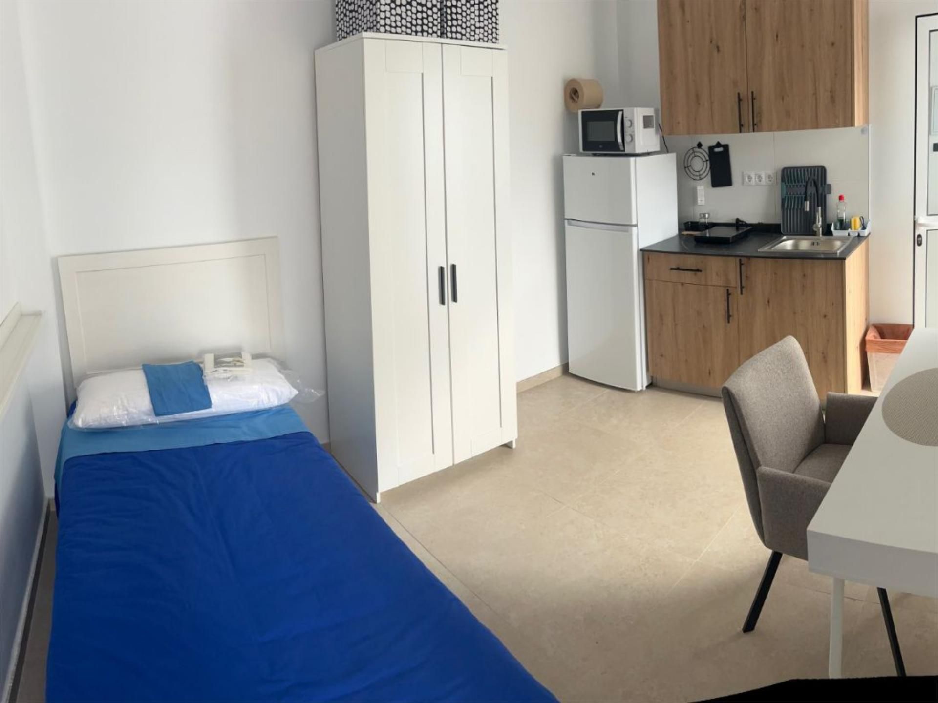 Dormitori de Estudi de lloguer en Málaga Capital amb Aire condicionat, Calefacció i Terrassa