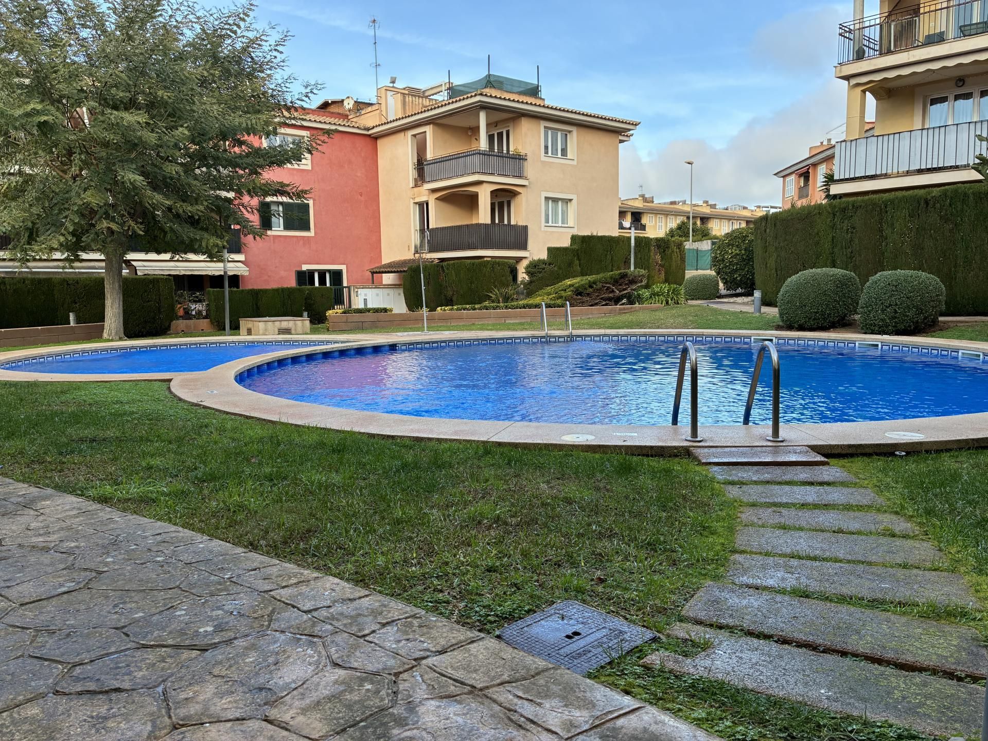 Swimming pool of Flat for sale in Llucmajor  with Air Conditioner, Heating and Private garden