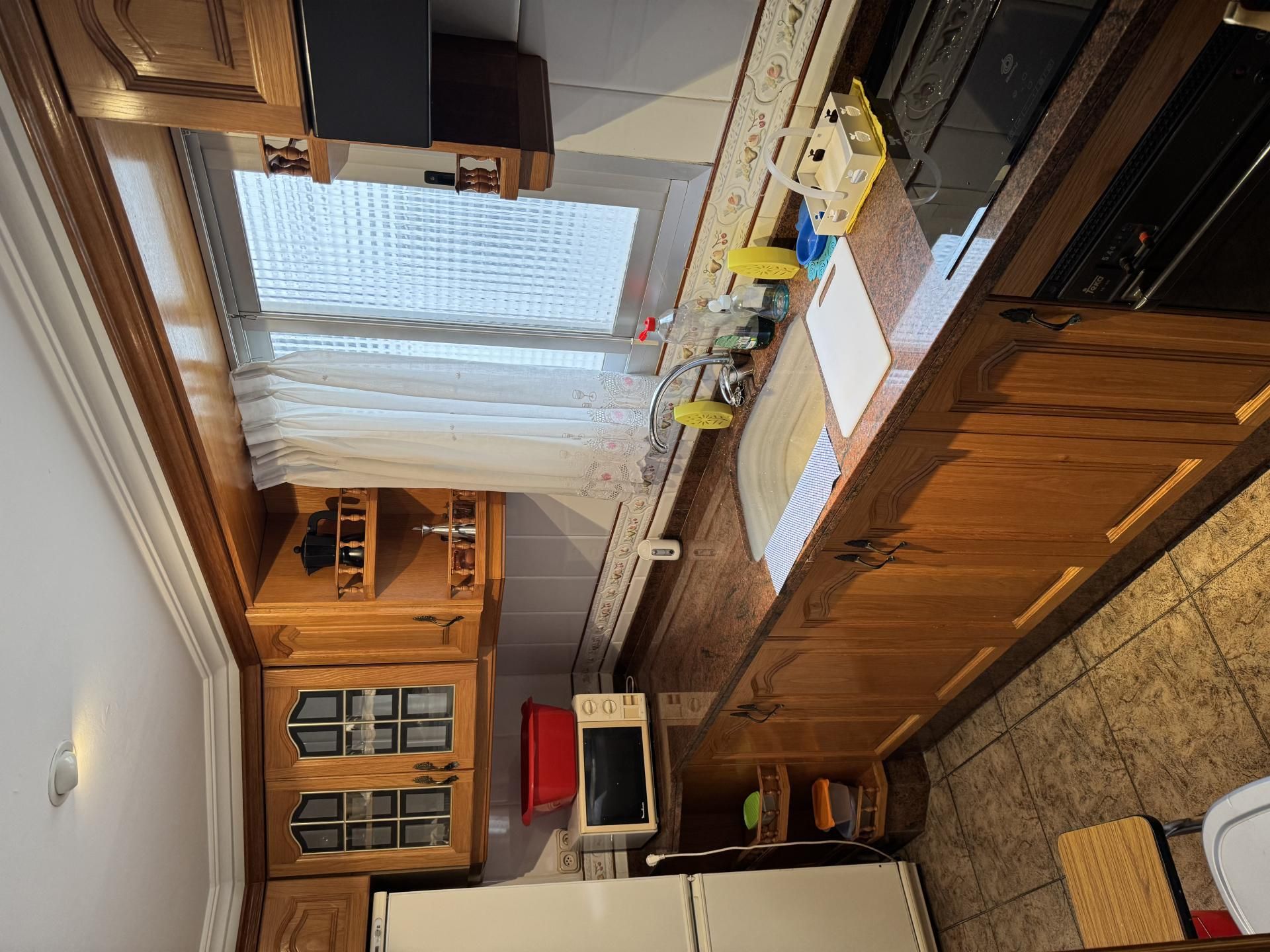 Kitchen of Flat to rent in  Valencia Capital  with Furnished and Balcony