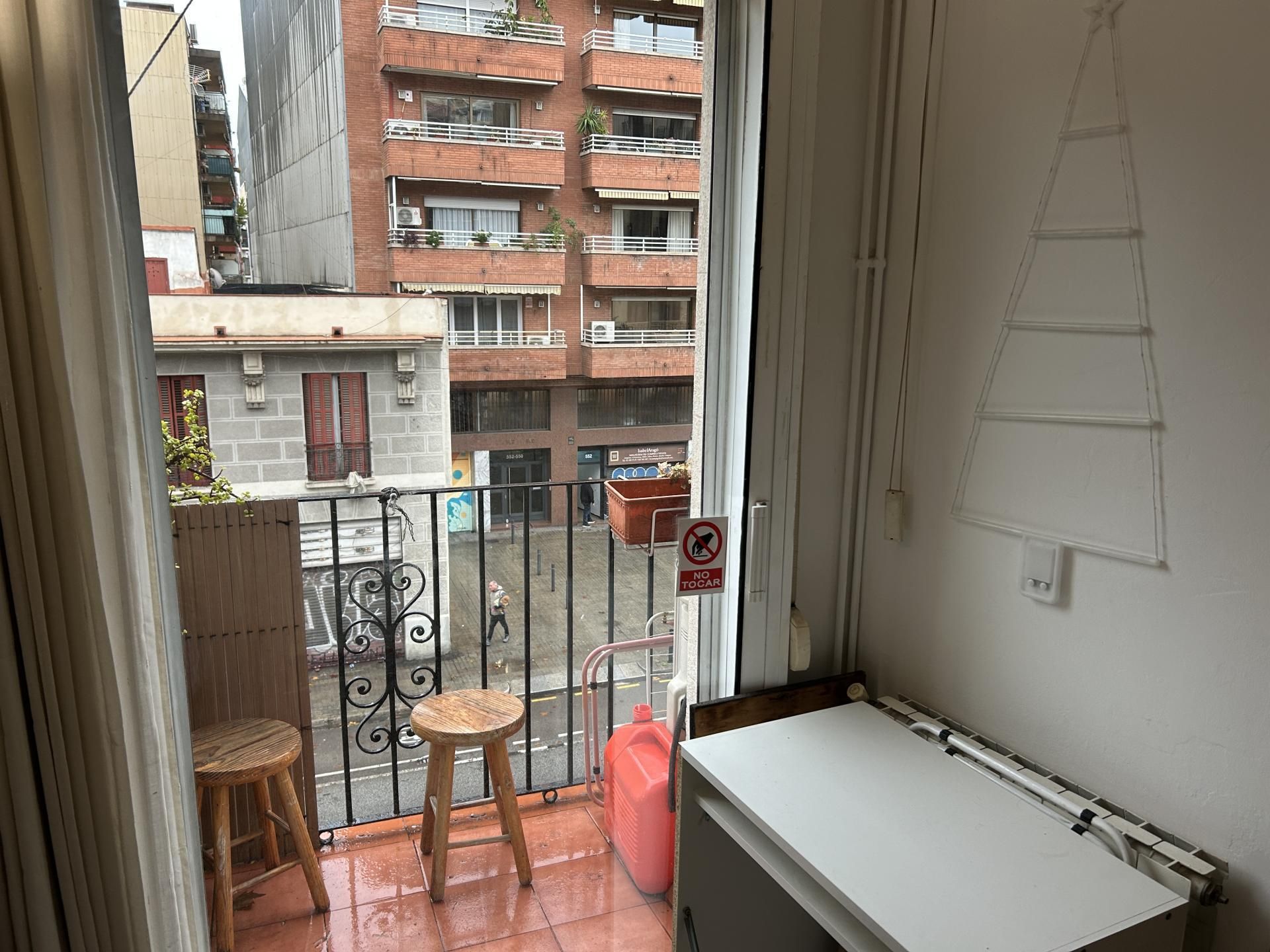 Balcony of Flat to share in  Barcelona Capital  with Furnished and Balcony