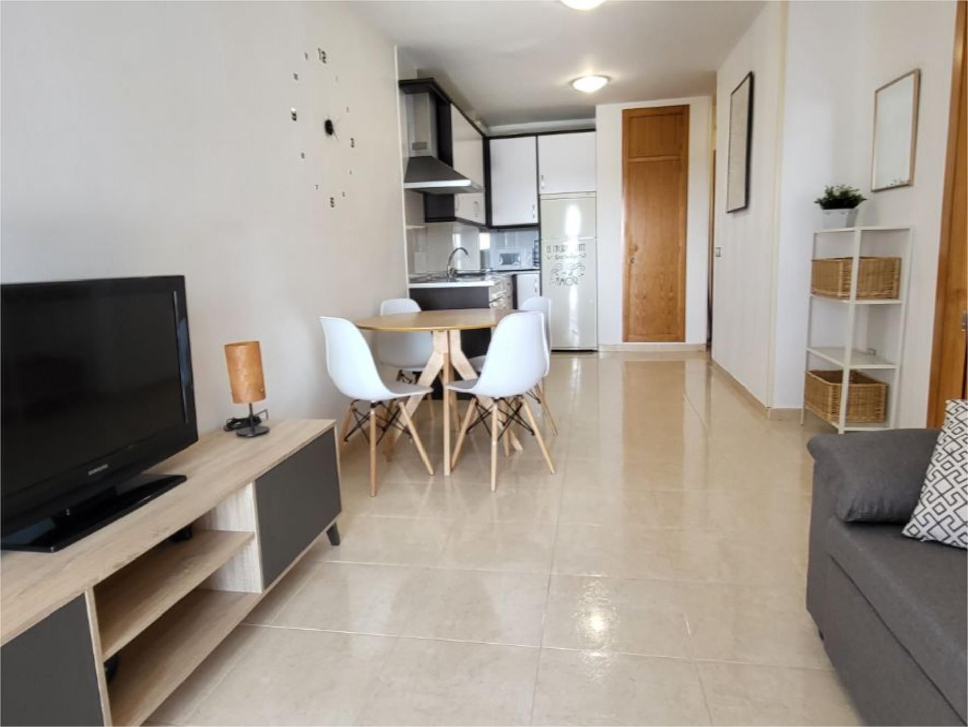 Living room of Flat for sale in Vícar  with Air Conditioner, Terrace and Swimming Pool