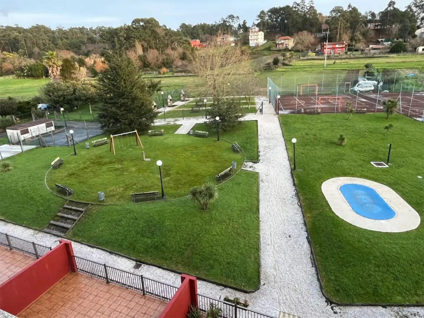 Garden of Flat for sale in Boiro  with Heating, Private garden and Parquet flooring
