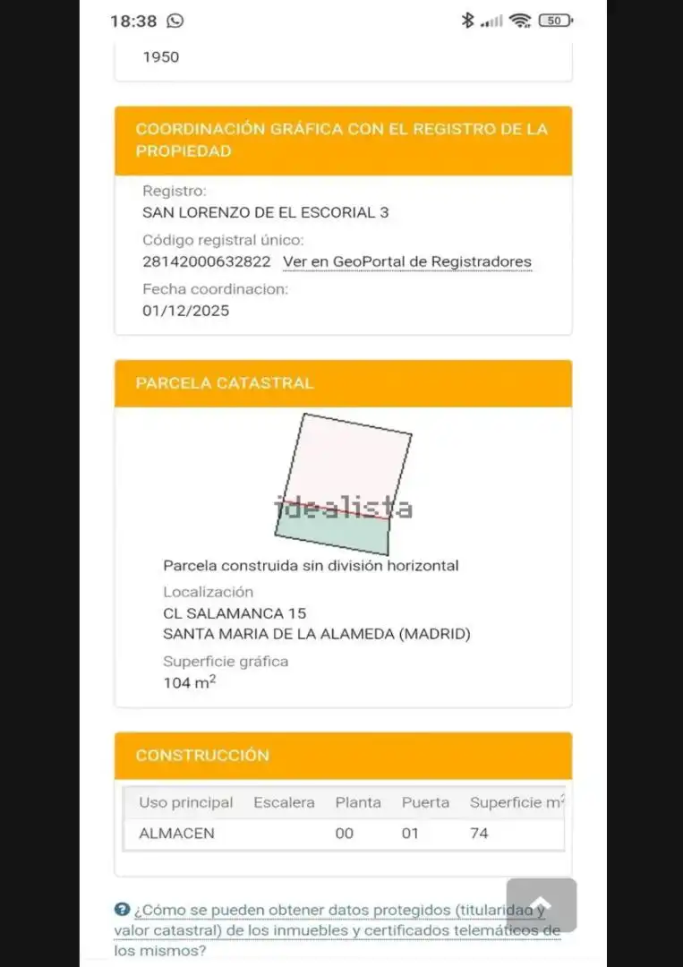 Casa adosada en venta en Santa María de la Alameda