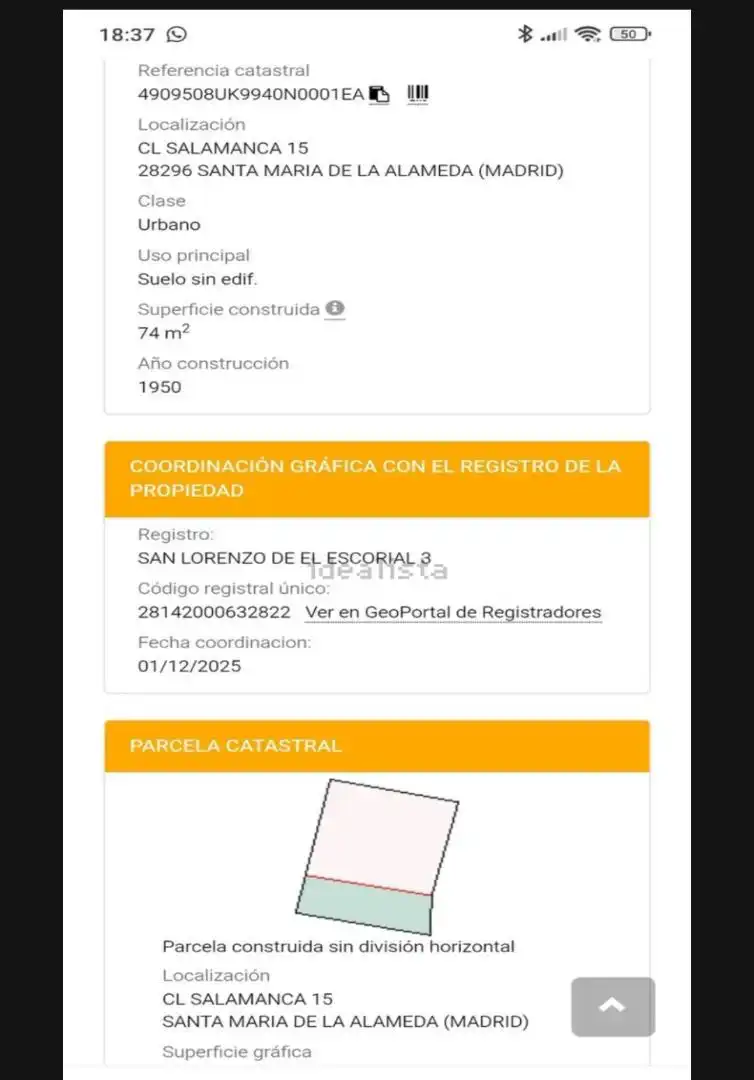 Casa adosada en venta en Santa María de la Alameda