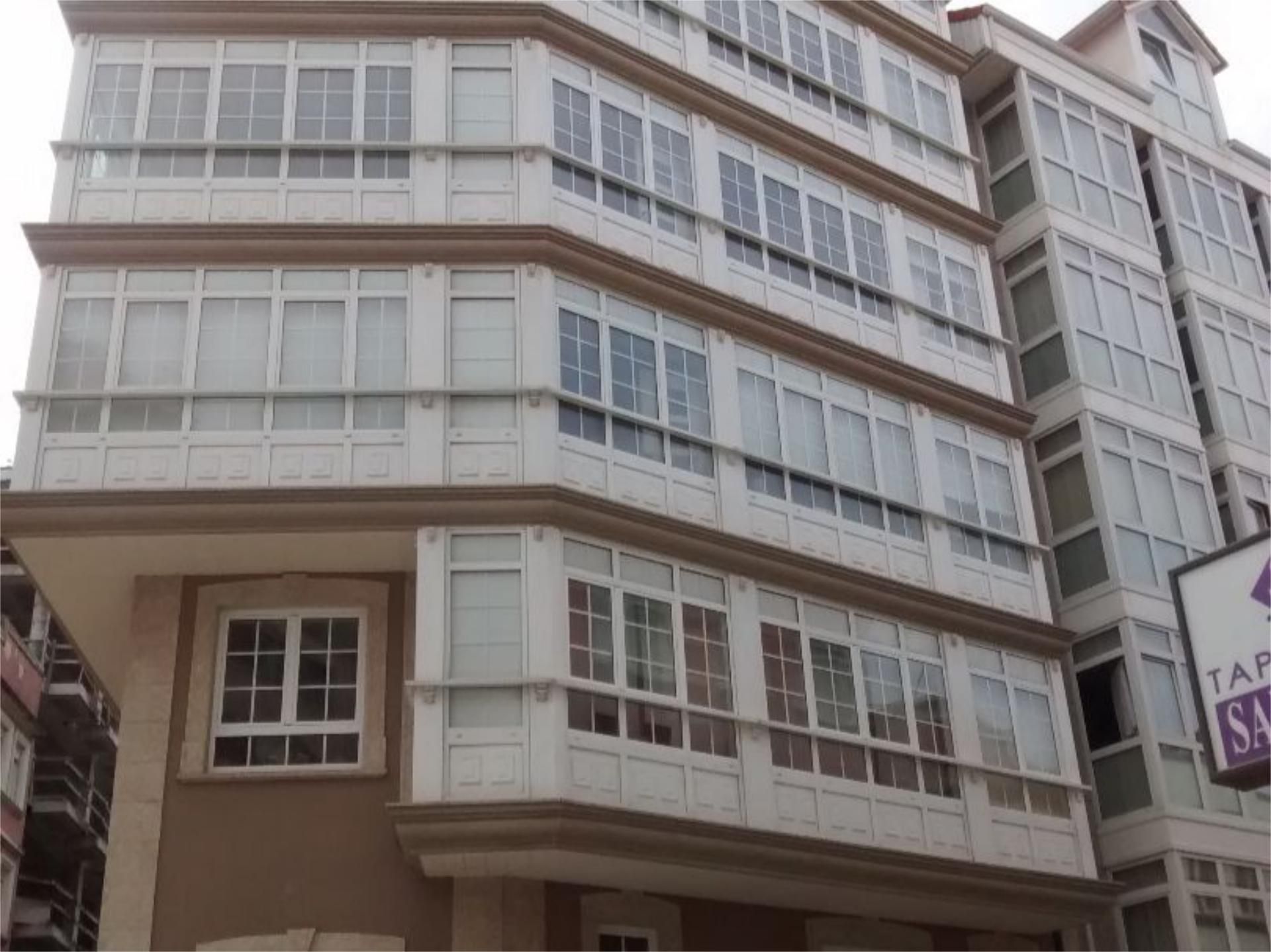 Exterior view of Flat to rent in A Coruña Capital   with Heating, Parquet flooring and Furnished