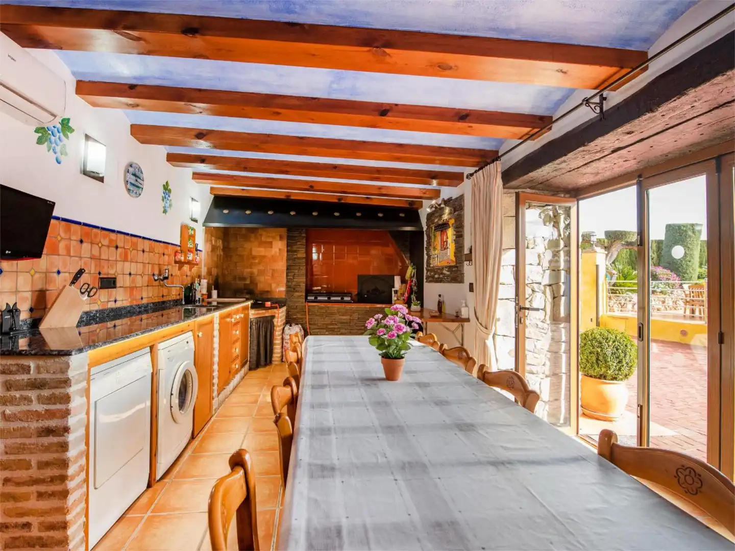 Country homes for sale in Partida Llenes, 41c, Benissa pueblo Kitchen of Country homes for sale in Benissa with Air Conditioner, Terrace and Swimming Pool