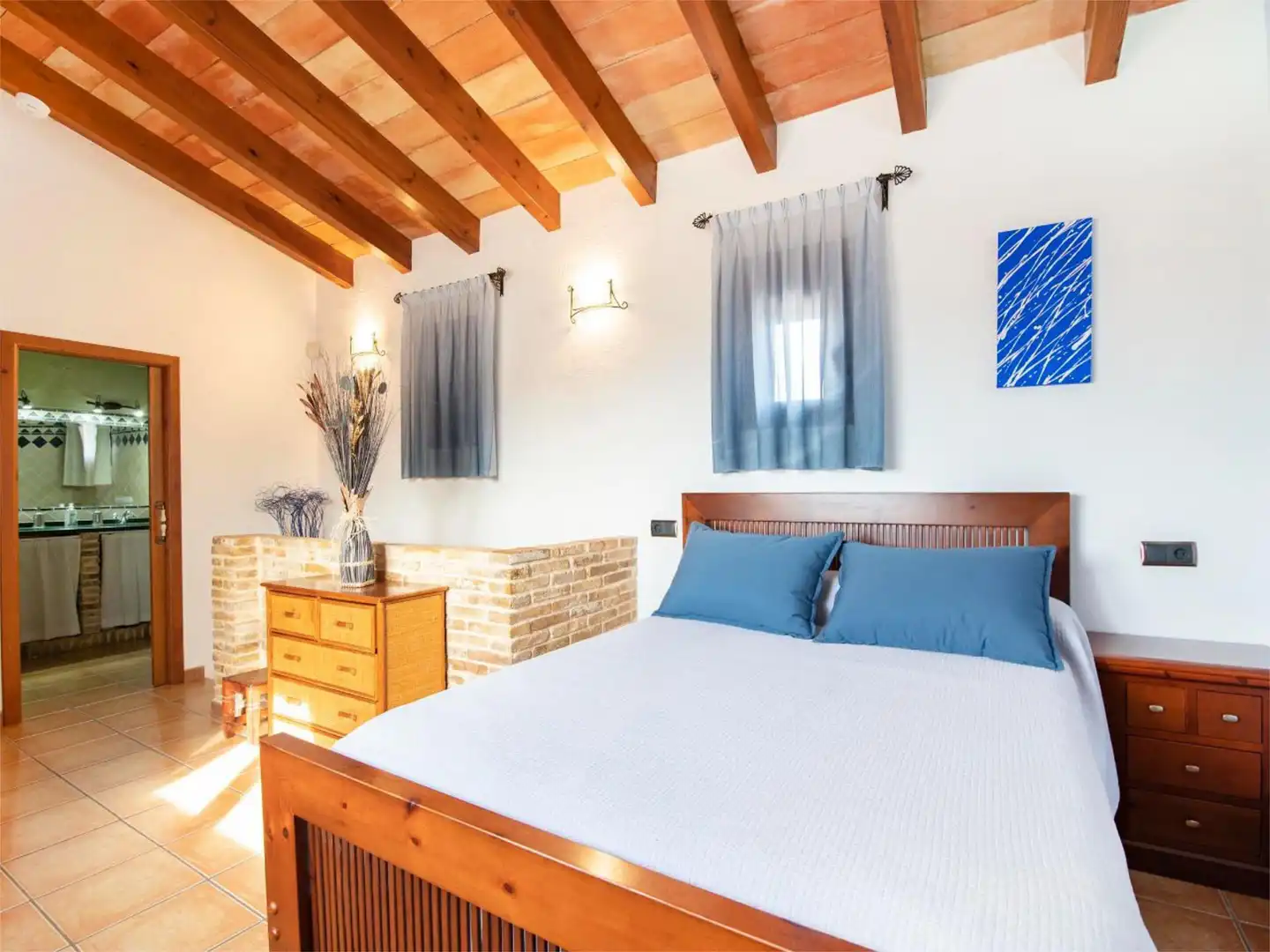 Country homes for sale in Partida Llenes, 41c, Benissa pueblo Bedroom of Country homes for sale in Benissa with Air Conditioner, Terrace and Swimming Pool
