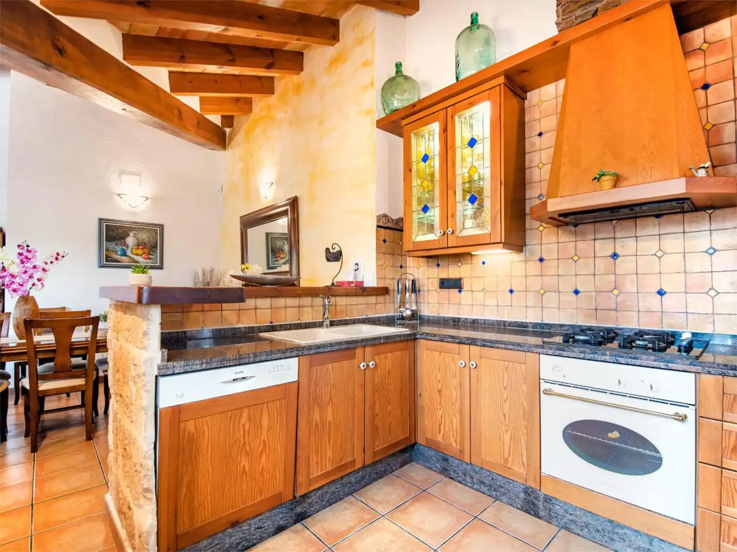 Country homes for sale in Partida Llenes, 41c, Benissa pueblo Kitchen of Country homes for sale in Benissa with Air Conditioner, Terrace and Swimming Pool