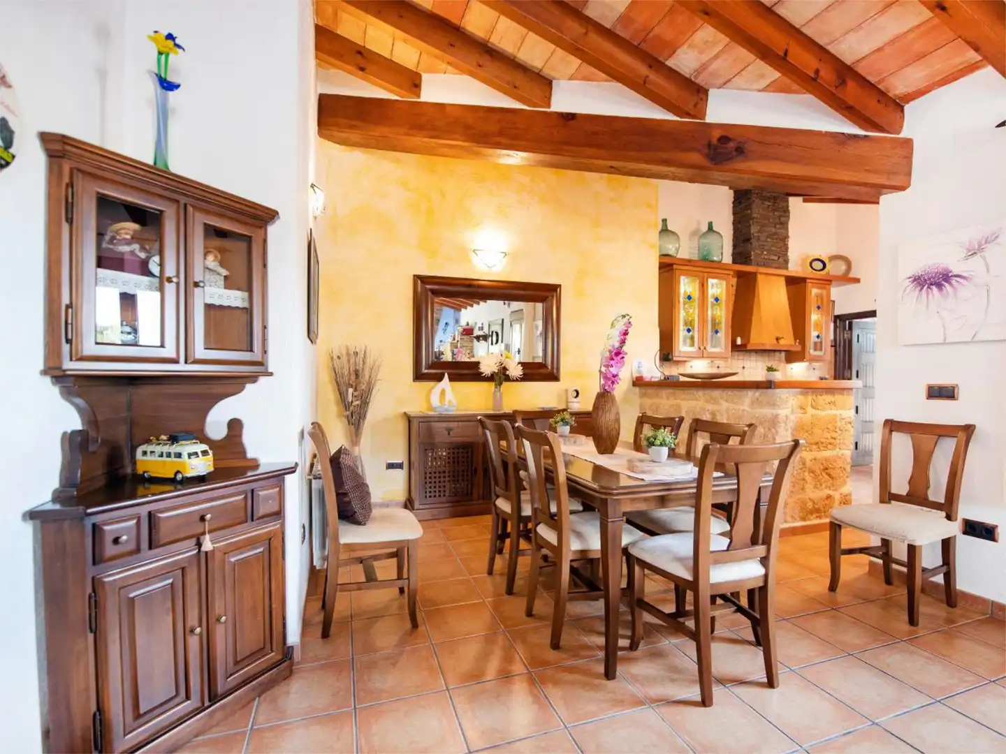 Country homes for sale in Partida Llenes, 41c, Benissa pueblo Dining room of Country homes for sale in Benissa with Air Conditioner, Terrace and Swimming Pool