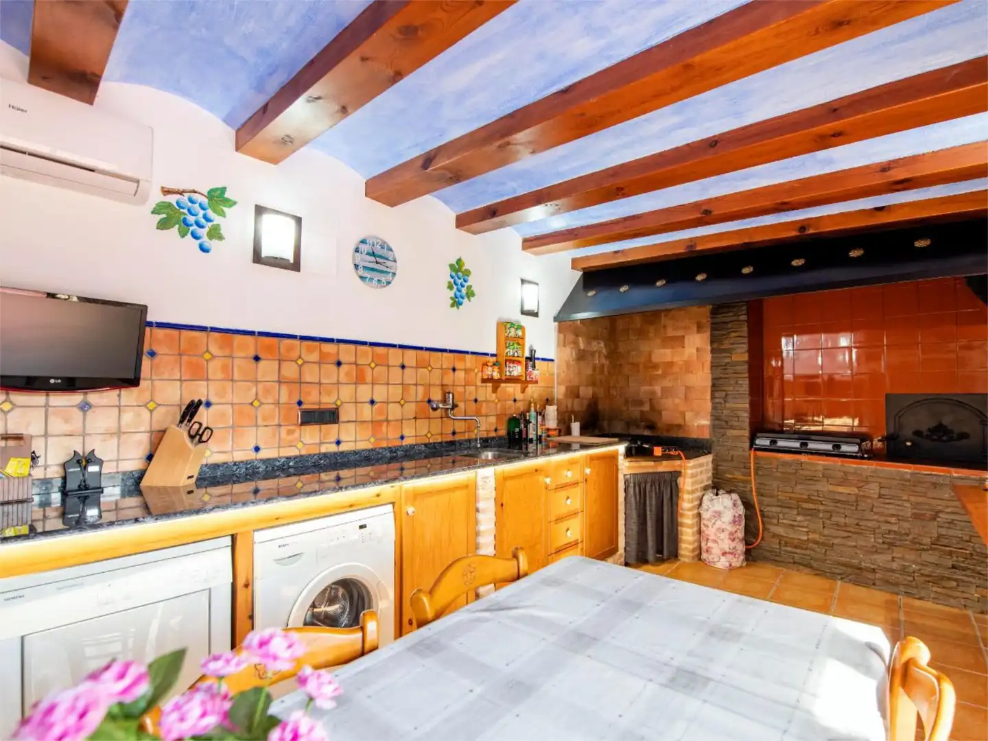 Country homes for sale in Partida Llenes, 41c, Benissa pueblo Kitchen of Country homes for sale in Benissa with Air Conditioner, Terrace and Swimming Pool
