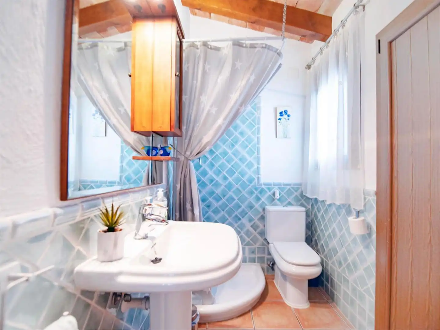 Country homes for sale in Partida Llenes, 41c, Benissa pueblo Bathroom of Country homes for sale in Benissa with Air Conditioner, Terrace and Swimming Pool