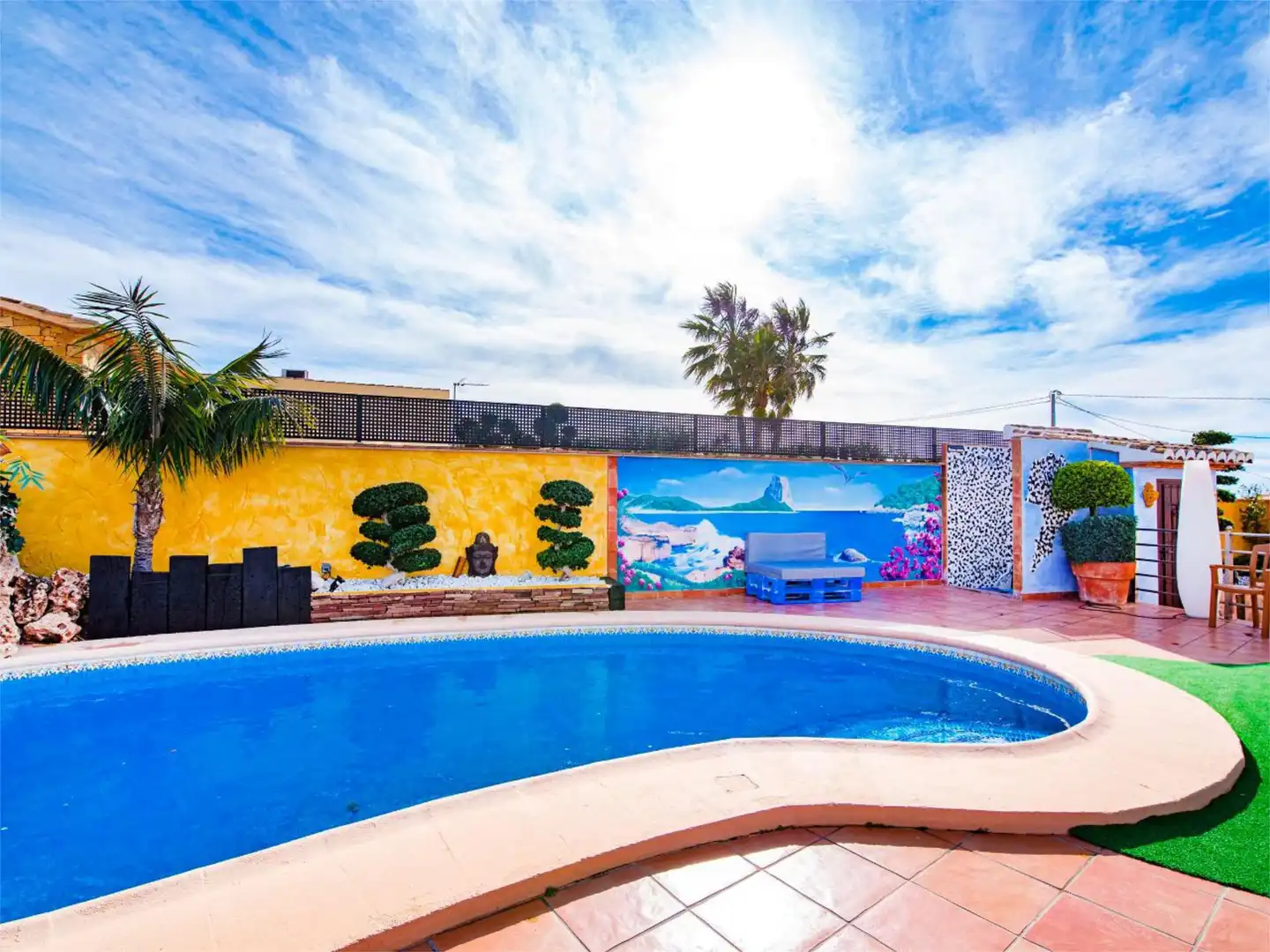 Country homes for sale in Partida Llenes, 41c, Benissa pueblo Swimming pool of Country homes for sale in Benissa with Air Conditioner, Terrace and Swimming Pool