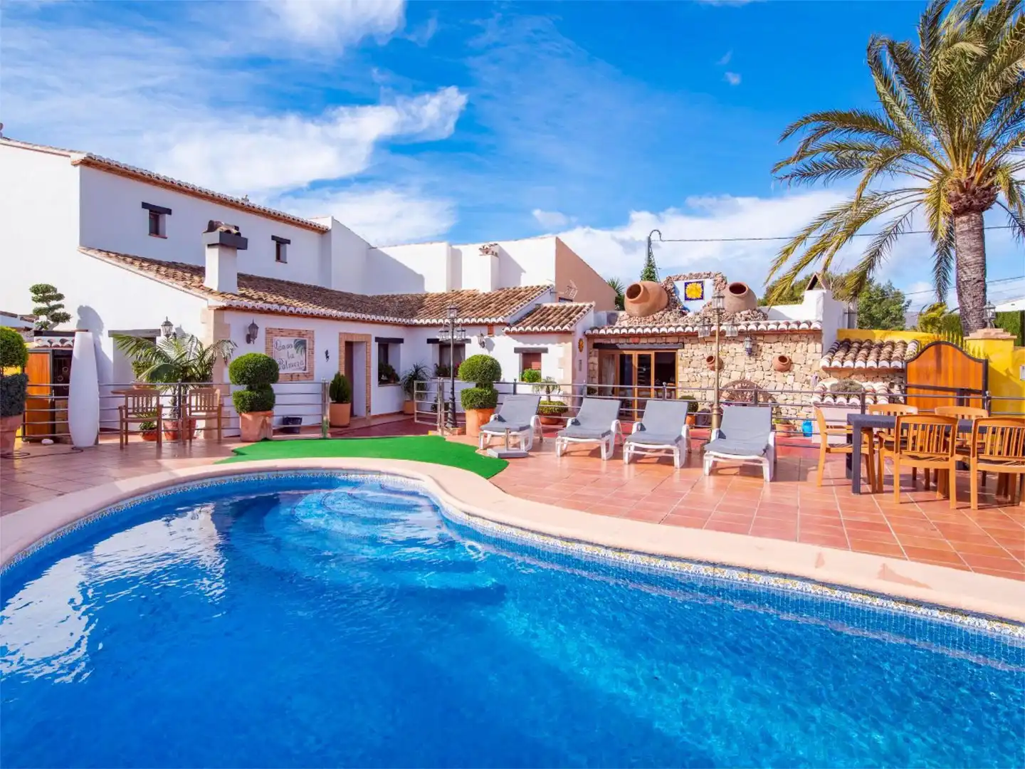 Country homes for sale in Partida Llenes, 41c, Benissa pueblo Exterior view of Country homes for sale in Benissa with Air Conditioner, Terrace and Swimming Pool