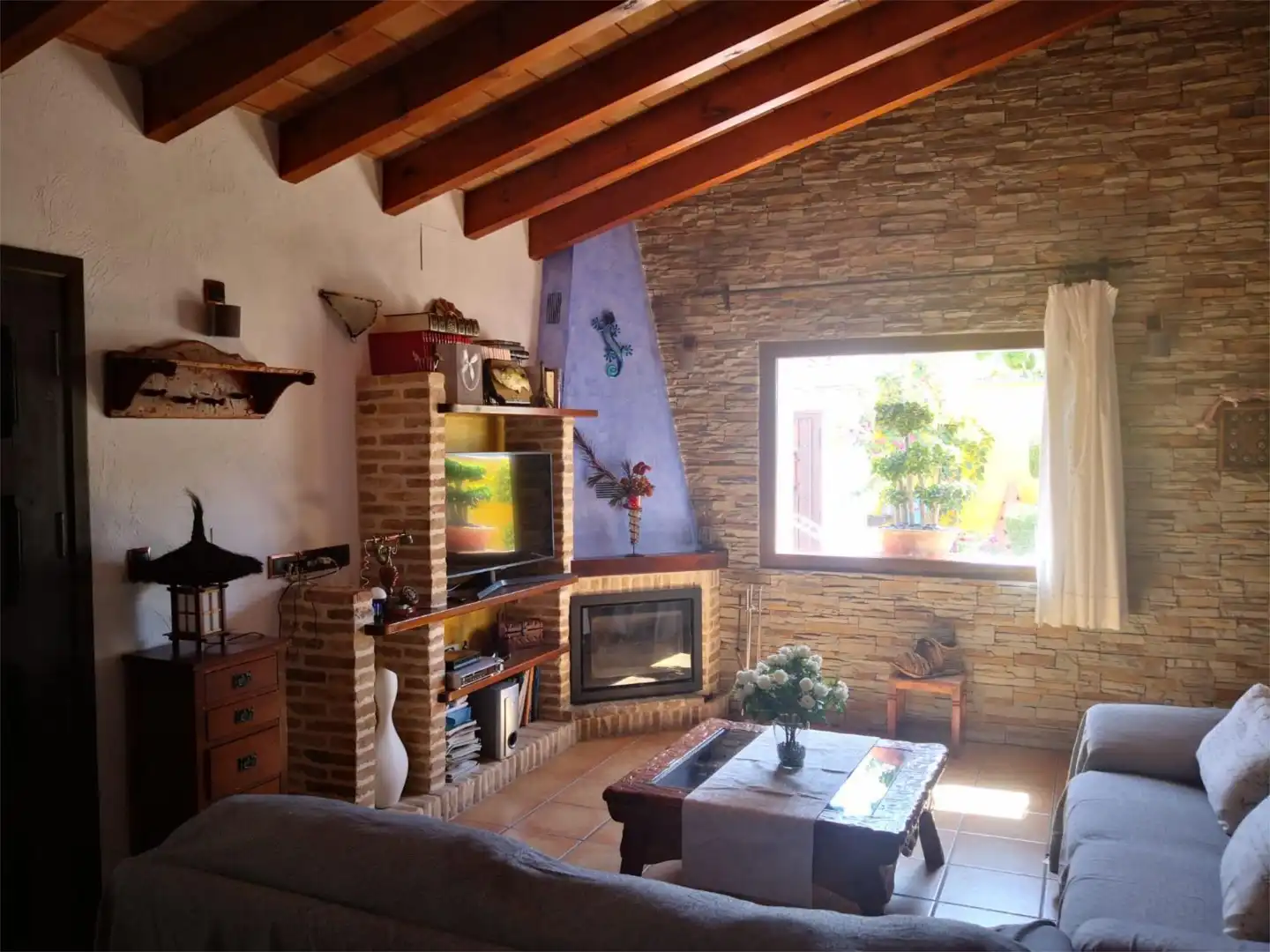 Country homes for sale in Partida Llenes, 41c, Benissa pueblo Living room of Country homes for sale in Benissa with Air Conditioner, Terrace and Swimming Pool