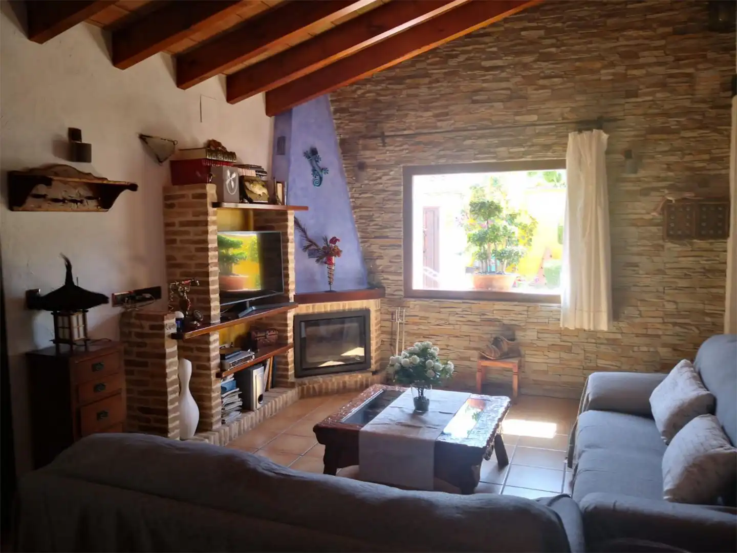 Country homes for sale in Partida Llenes, 41c, Benissa pueblo Living room of Country homes for sale in Benissa with Air Conditioner, Terrace and Swimming Pool