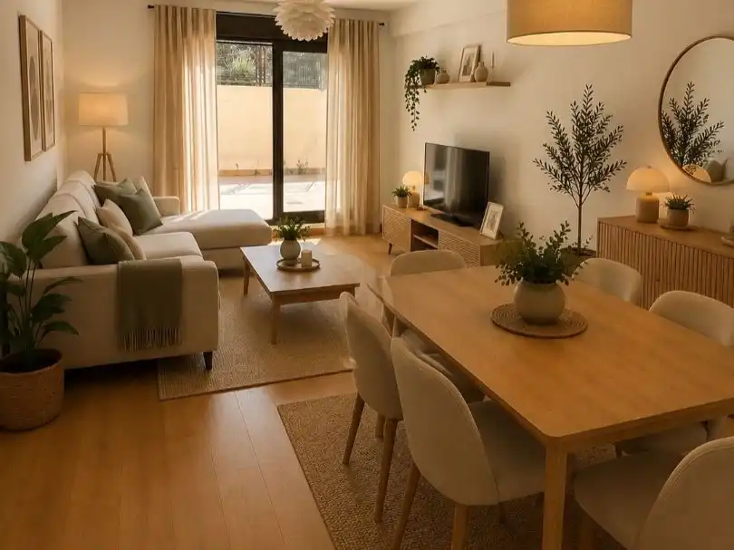 Piso en venta en Calle de Ramón y Cajal, 2, Cuarte de Huerva Sala de estar de Piso en venta en Cuarte de Huerva con Calefacción, Terraza y Trastero