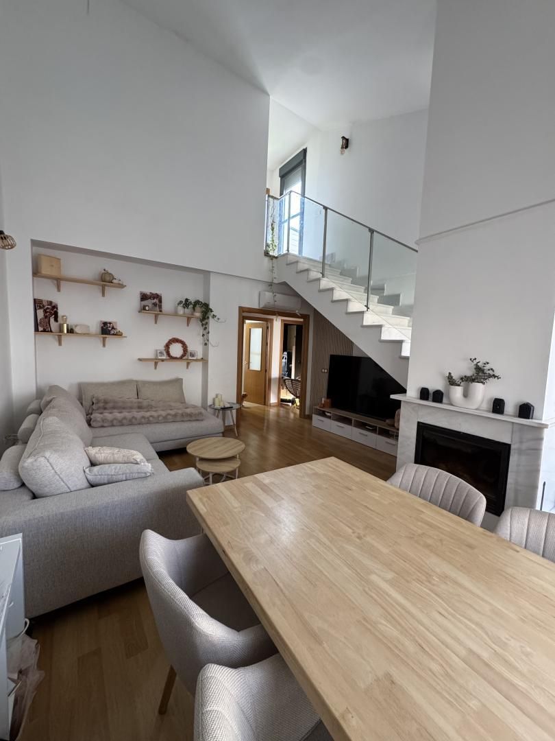 Sala d'estar de Dúplex en venda en Pechina amb Aire condicionat, Calefacció i Parquet