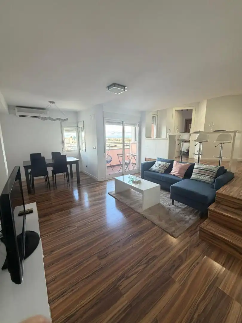 Ático de alquiler en Carrer de Sant Rafael, 2, La Malva-rosa Sala de estar de Ático de alquiler en Valencia con Jardín privado, Parquet y Terraza