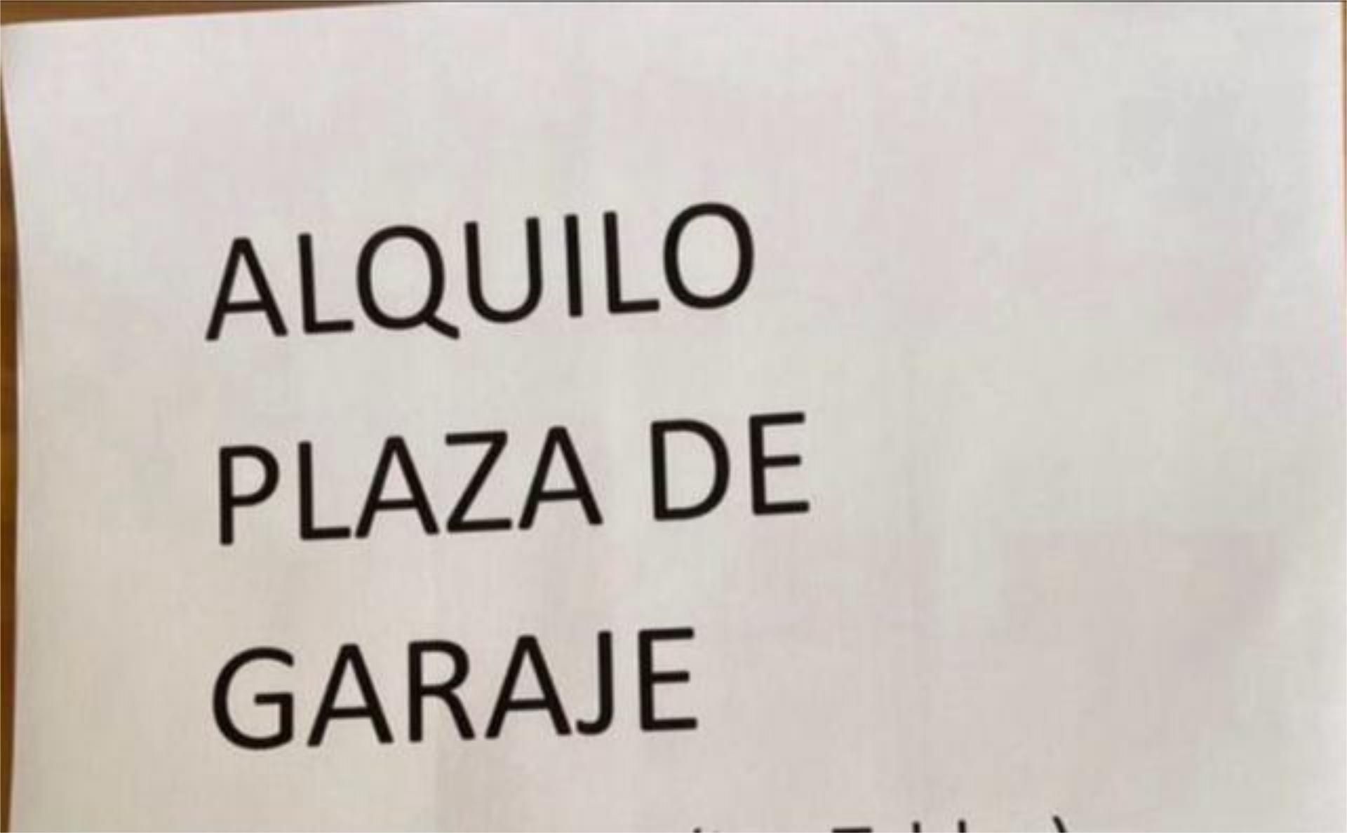 Parking de Garaje de alquiler en Valdemorillo