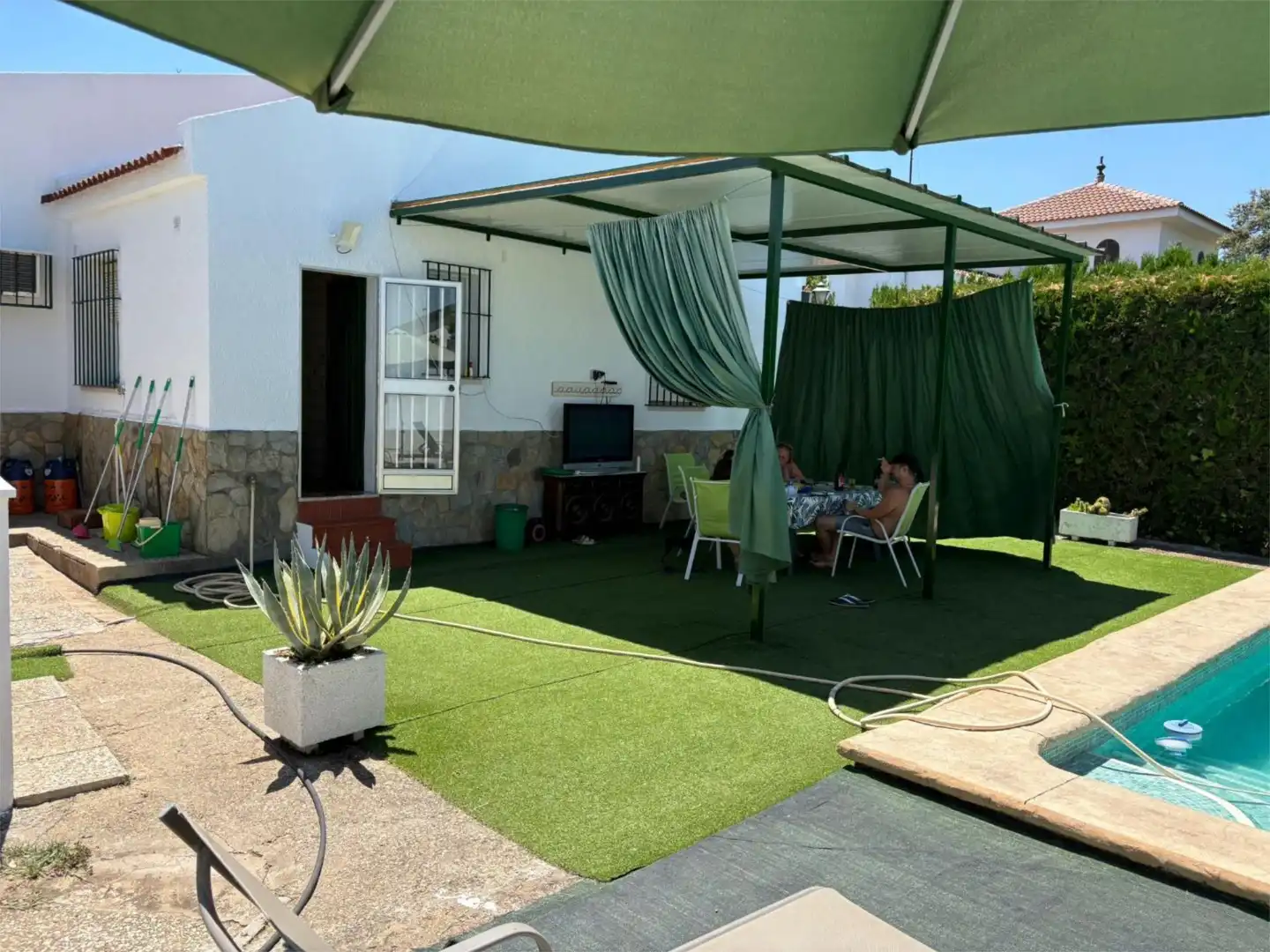 Terraza de Casa o chalet en venta en Castilblanco de los Arroyos con Aire acondicionado, Terraza y Piscina