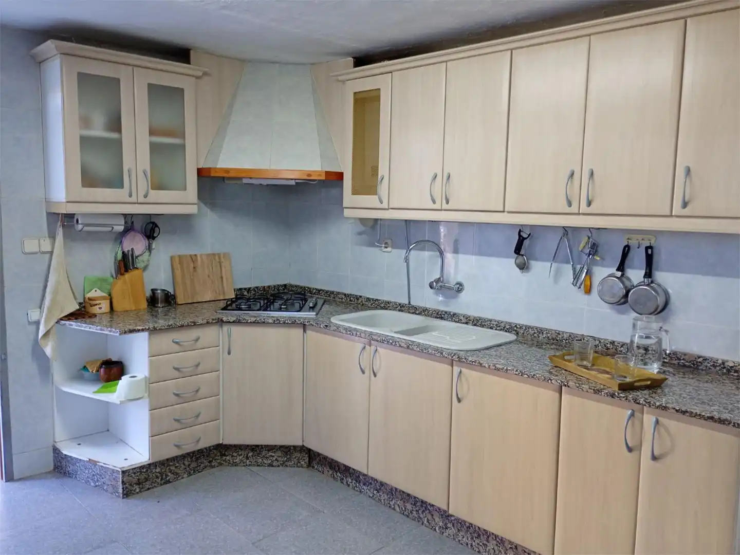 Cocina de Finca rústica en venta en Casinos con Aire acondicionado, Terraza y Piscina