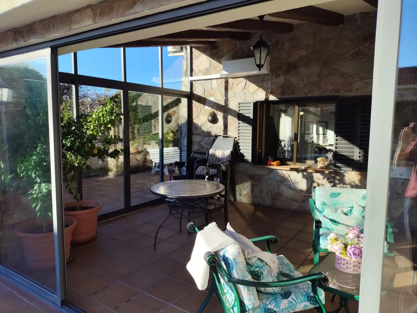 Houses for sale in Calle de San Lázaro, 72, Buitrago del Lozoya Terrace of Houses for sale in Buitrago del Lozoya with Air Conditioner, Terrace and Swimming Pool
