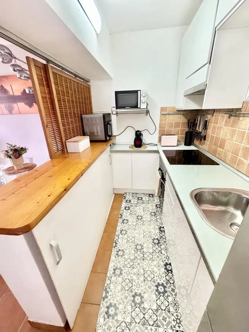 Kitchen of Flat for sale in Sant Josep de sa Talaia  with Air Conditioner, Terrace and Swimming Pool