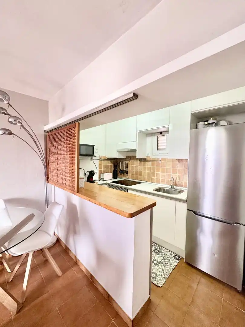 Kitchen of Flat for sale in Sant Josep de sa Talaia  with Air Conditioner, Terrace and Swimming Pool