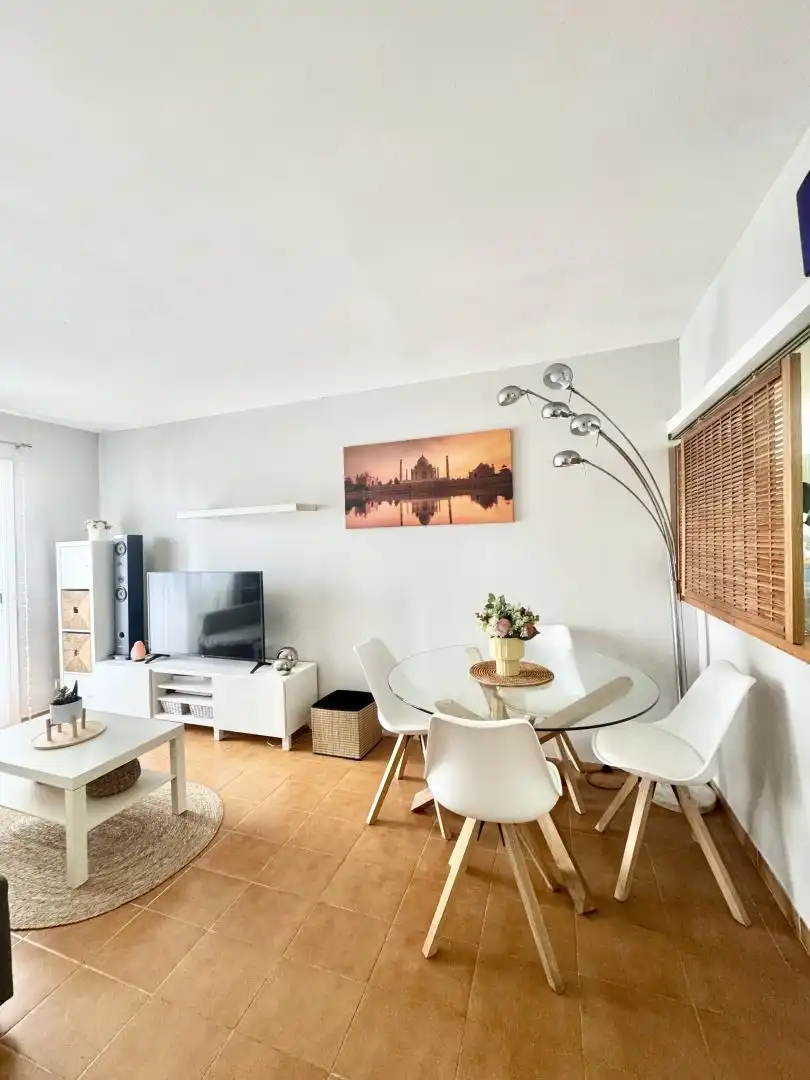 Living room of Flat for sale in Sant Josep de sa Talaia  with Air Conditioner, Terrace and Swimming Pool