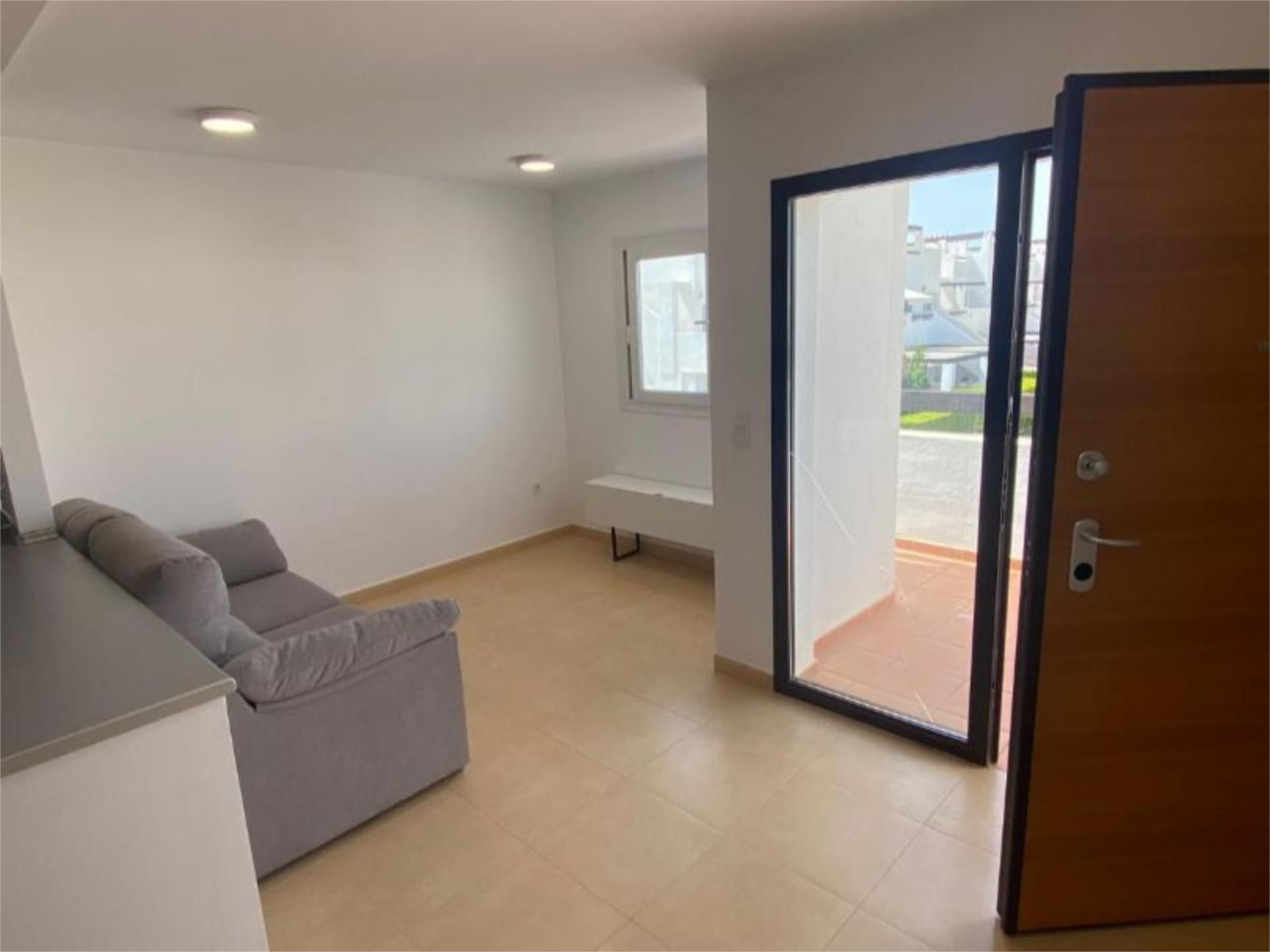 Sala d'estar de Pis de lloguer en Alhama de Murcia amb Terrassa, Piscina i Moblat