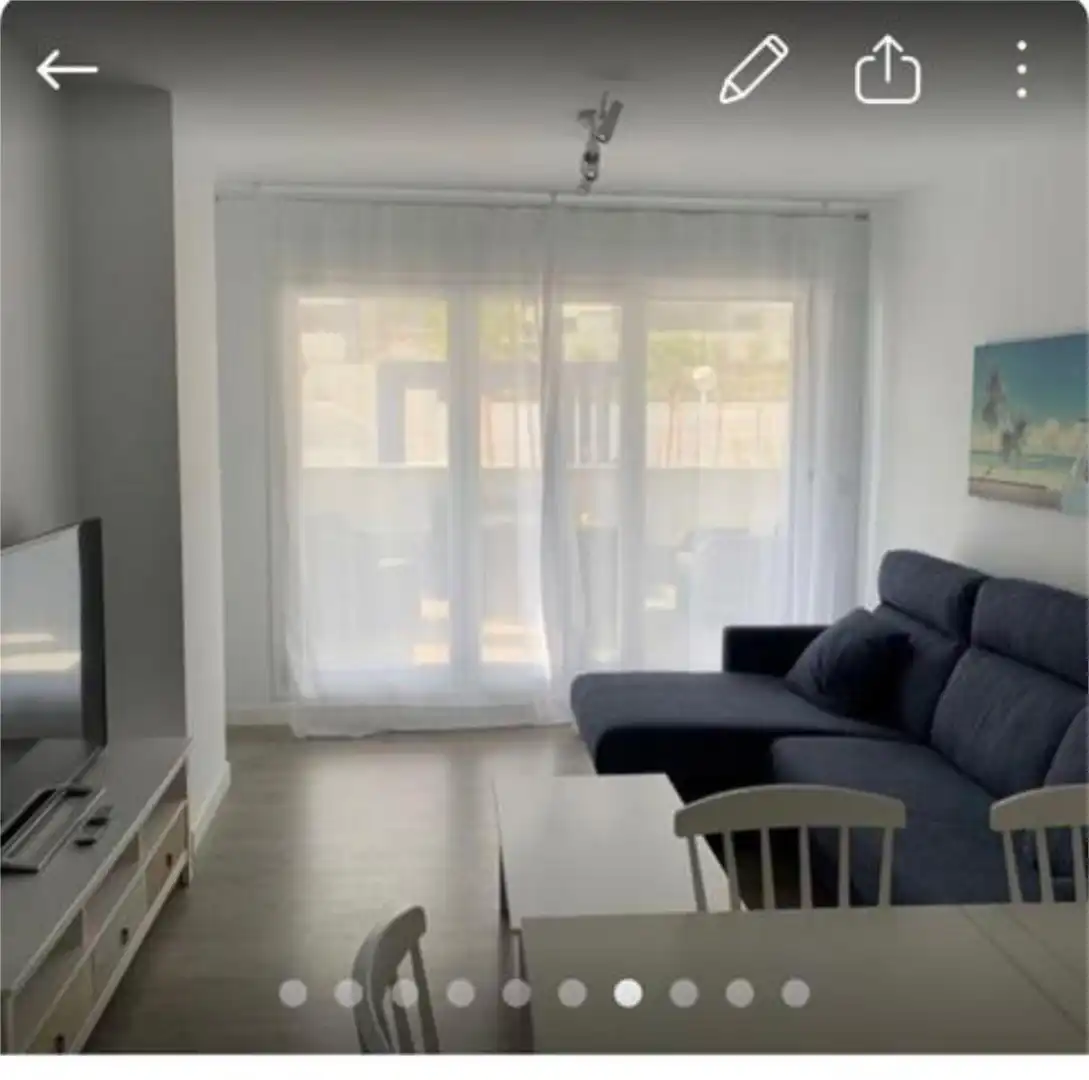 Apartament de lloguer a Punta La Mona Sala d'estar de Apartament de lloguer en Almuñécar amb Calefacció, Jardí privat i Terrassa
