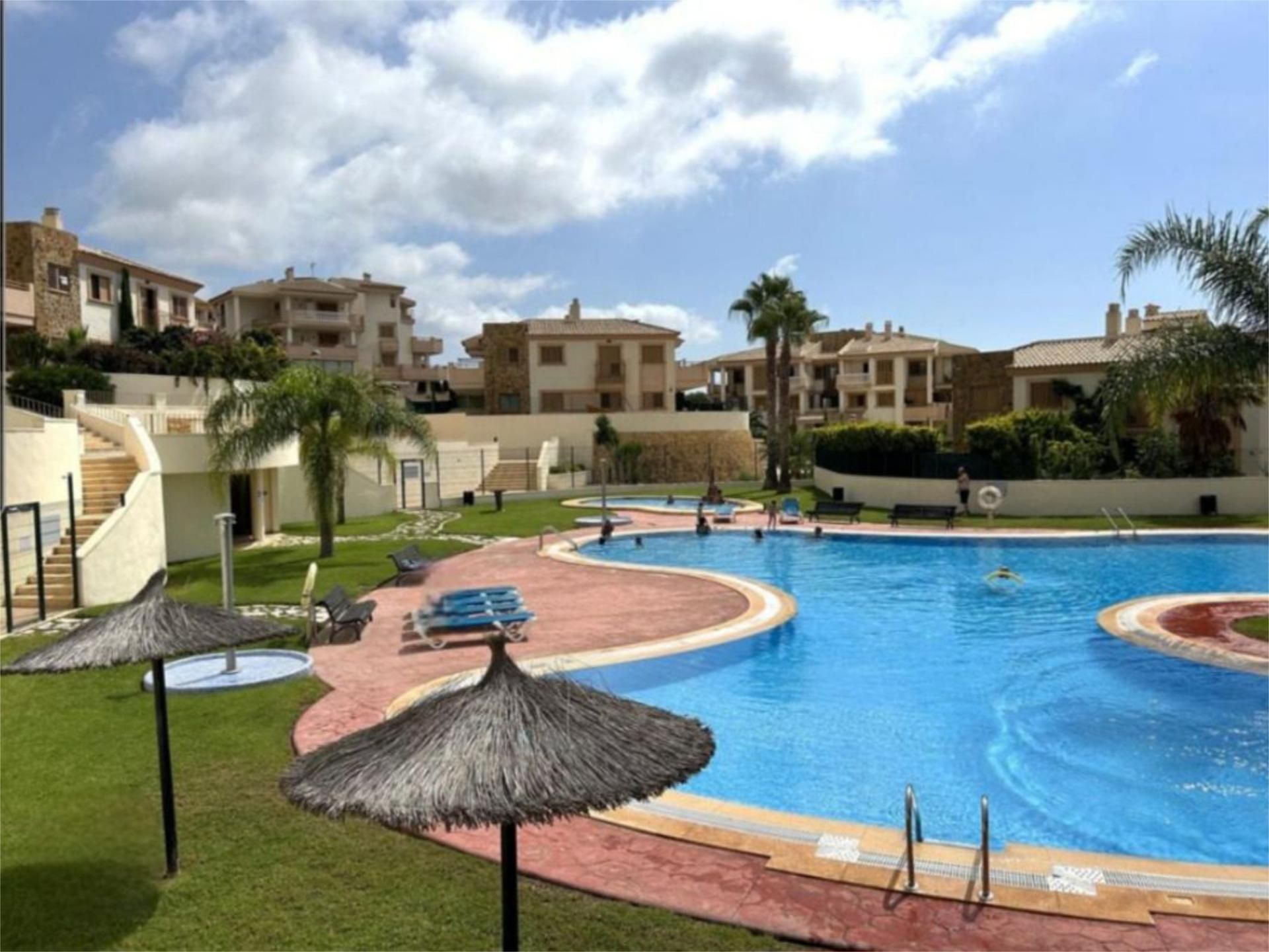 Exterior view of Flat for sale in Finestrat  with Air Conditioner, Terrace and Swimming Pool