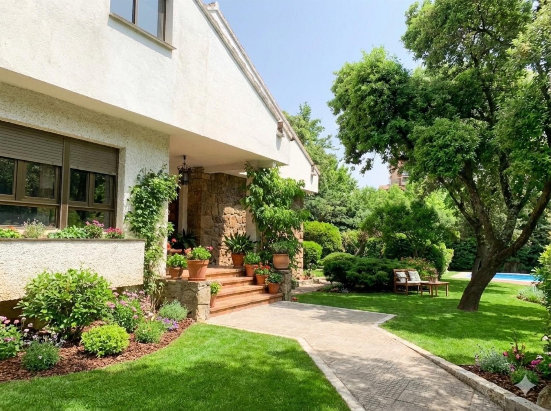 Garden of House or chalet for sale in  Madrid Capital  with Terrace and Swimming Pool