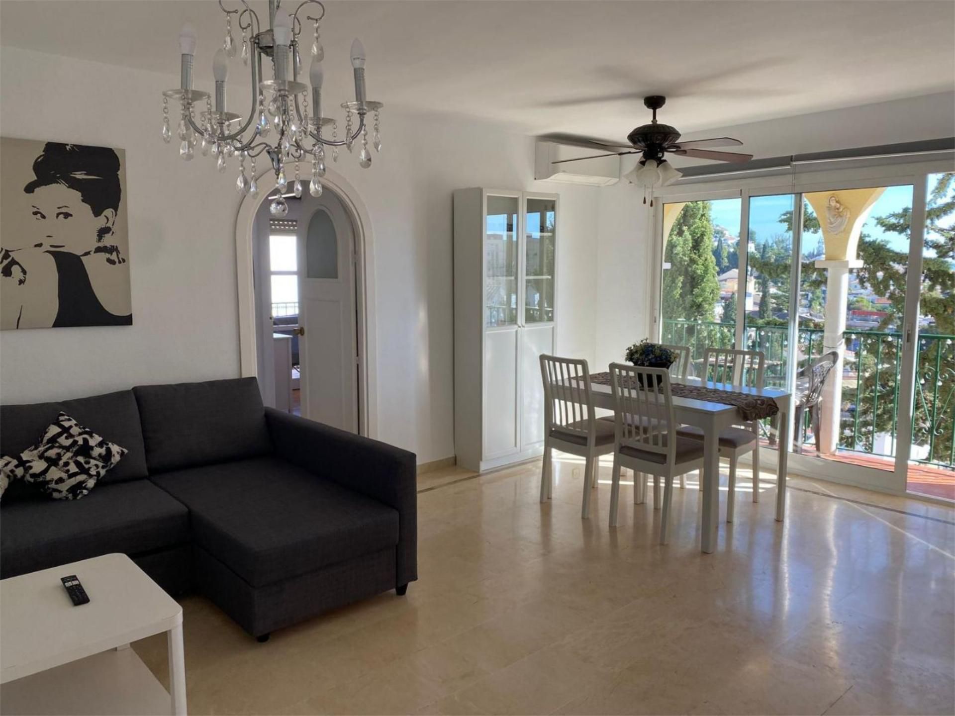 Dining room of Flat to rent in Fuengirola  with Air Conditioner, Swimming Pool and Balcony