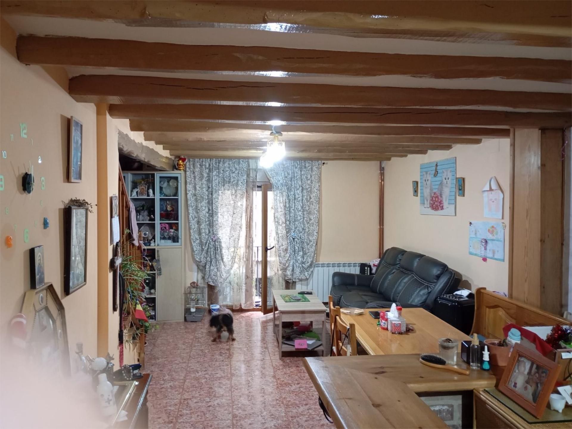 Sala d'estar de Casa adosada en venda en Santa Coloma de Queralt amb Calefacció, Terrassa i Traster