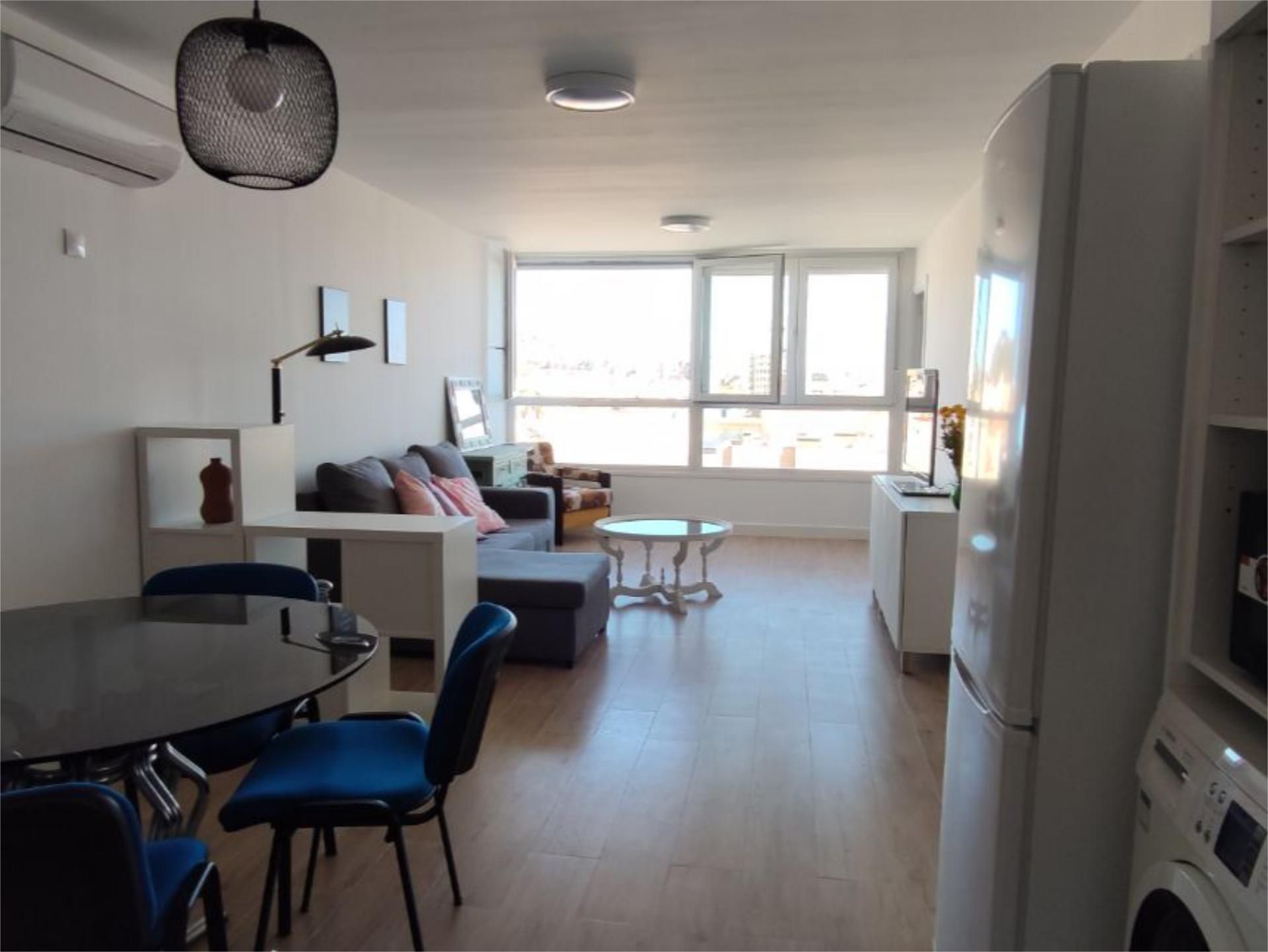 Sala d'estar de Pis de lloguer en Málaga Capital amb Aire condicionat, Calefacció i Moblat