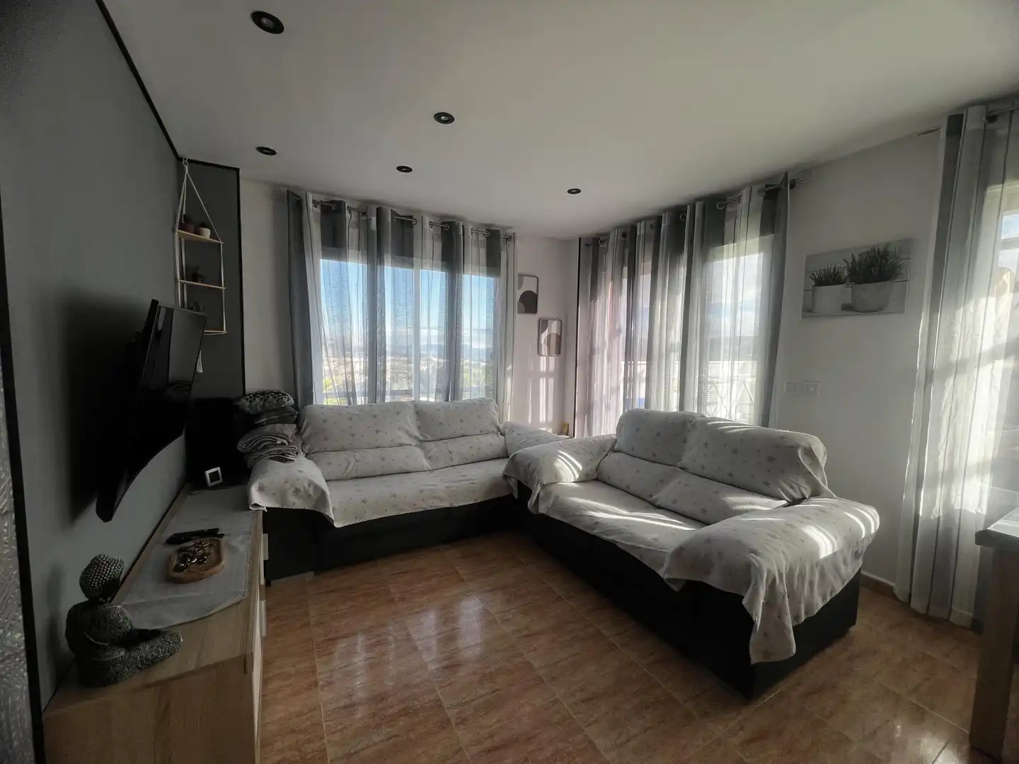 Flat for sale in Carrer Alt, 4, Centre - Zona Alta Living room of Flat for sale in Alcoy / Alcoi with Air Conditioner, Heating and Private garden