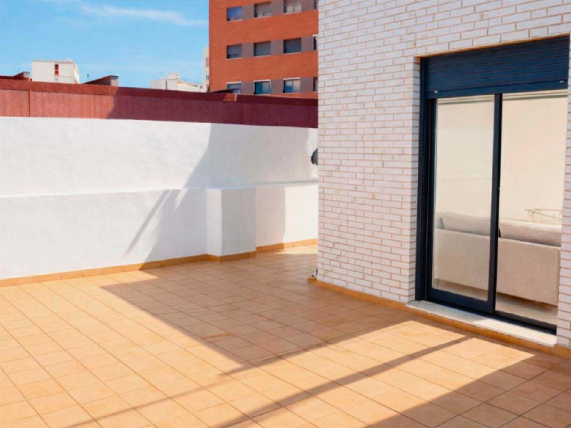 Terrace of Flat to rent in Castellón de la Plana / Castelló de la Plana  with Air Conditioner, Heating and Terrace