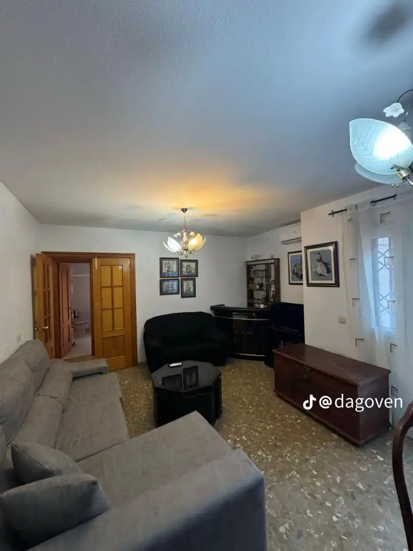 Ático en venta en Calle Manuel Machado, 41, Roquetas Pueblo Sala de estar de Ático en venta en Roquetas de Mar con Aire acondicionado, Terraza y Trastero