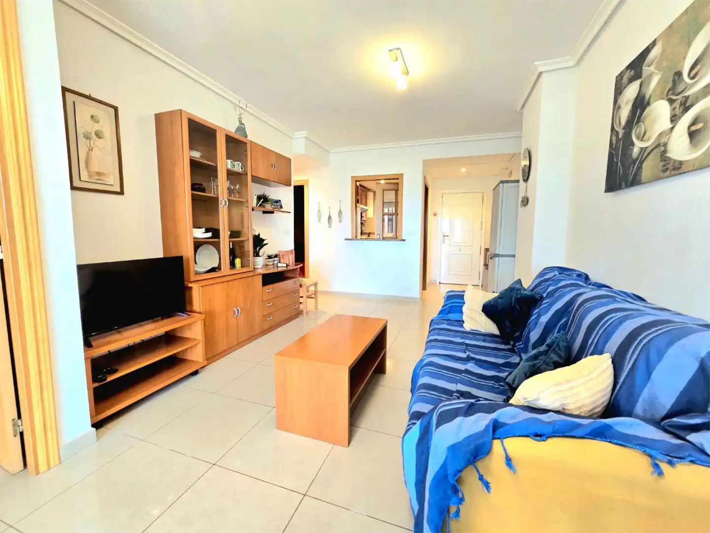 Piso en venta en Carrer Amplaries, 35, Vista Mar Sala de estar de Piso en venta en Oropesa del Mar / Orpesa con Aire acondicionado, Terraza y Piscina