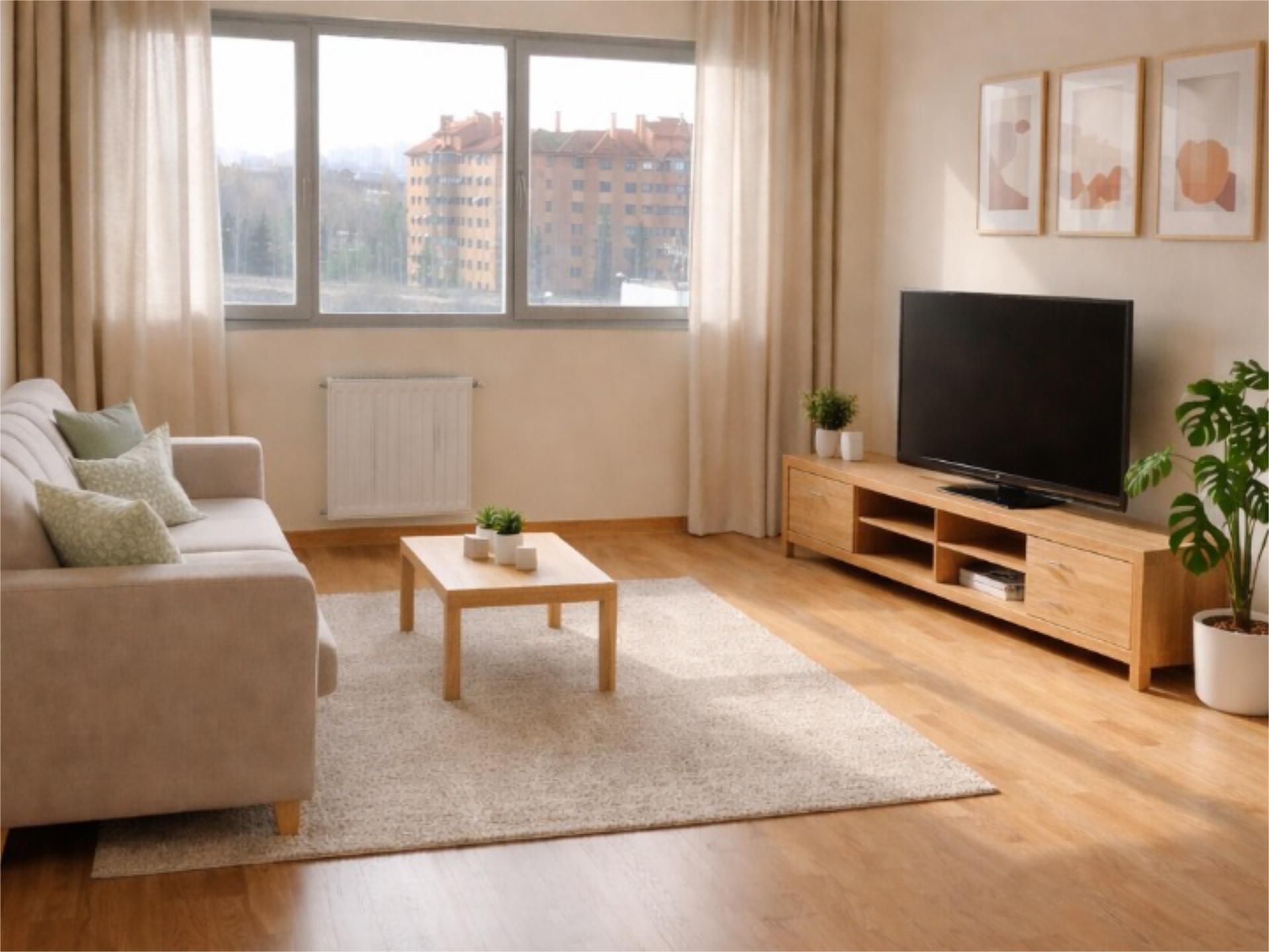 Sala de estar de Piso en venta en  Madrid Capital